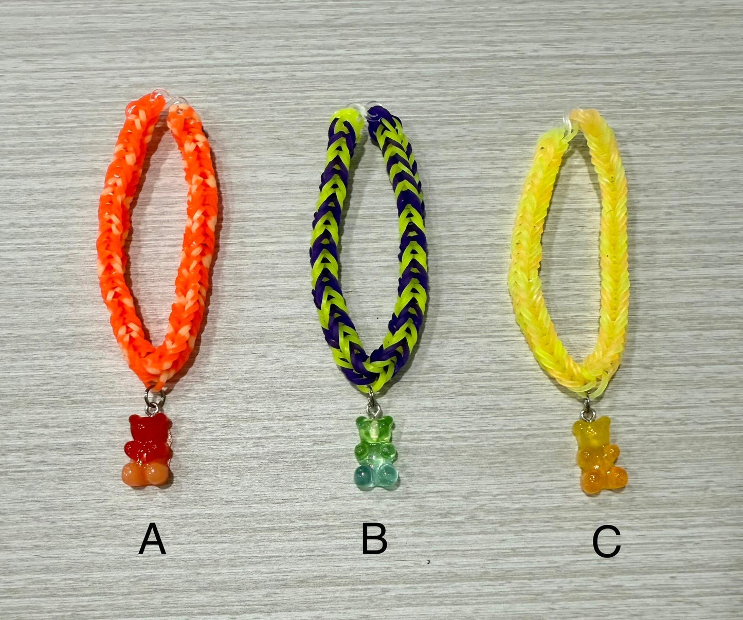 Gummy Bear Bracelet – Handmade Colorful Kids Jewelry With Stretchy Charm