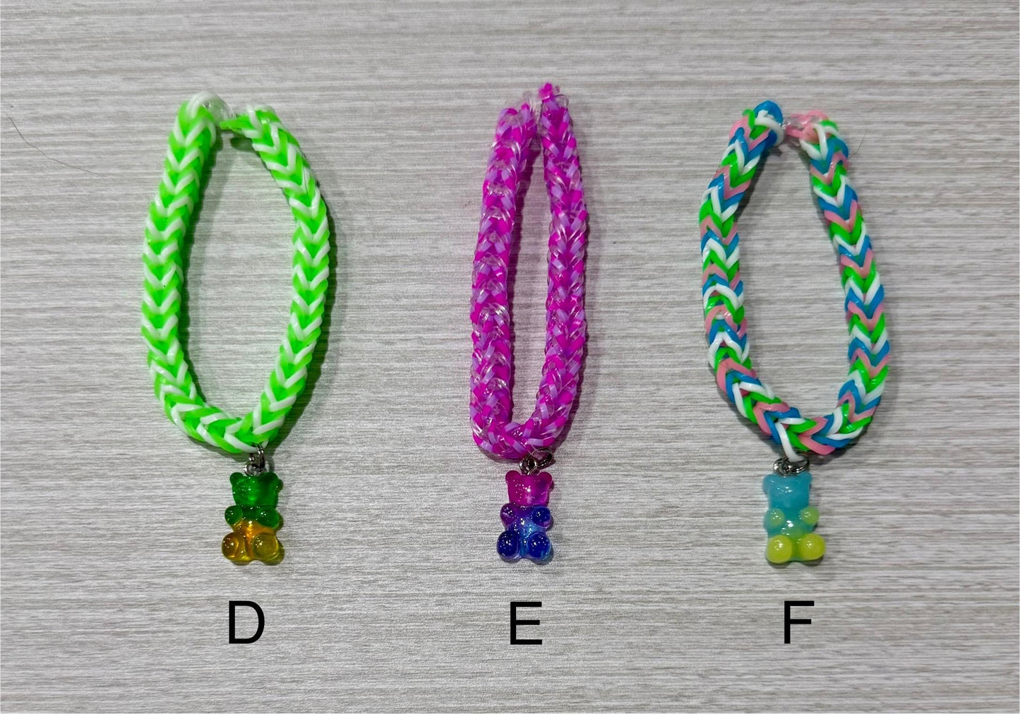 Gummy Bear Bracelet – Handmade Colorful Kids Jewelry With Stretchy Charm