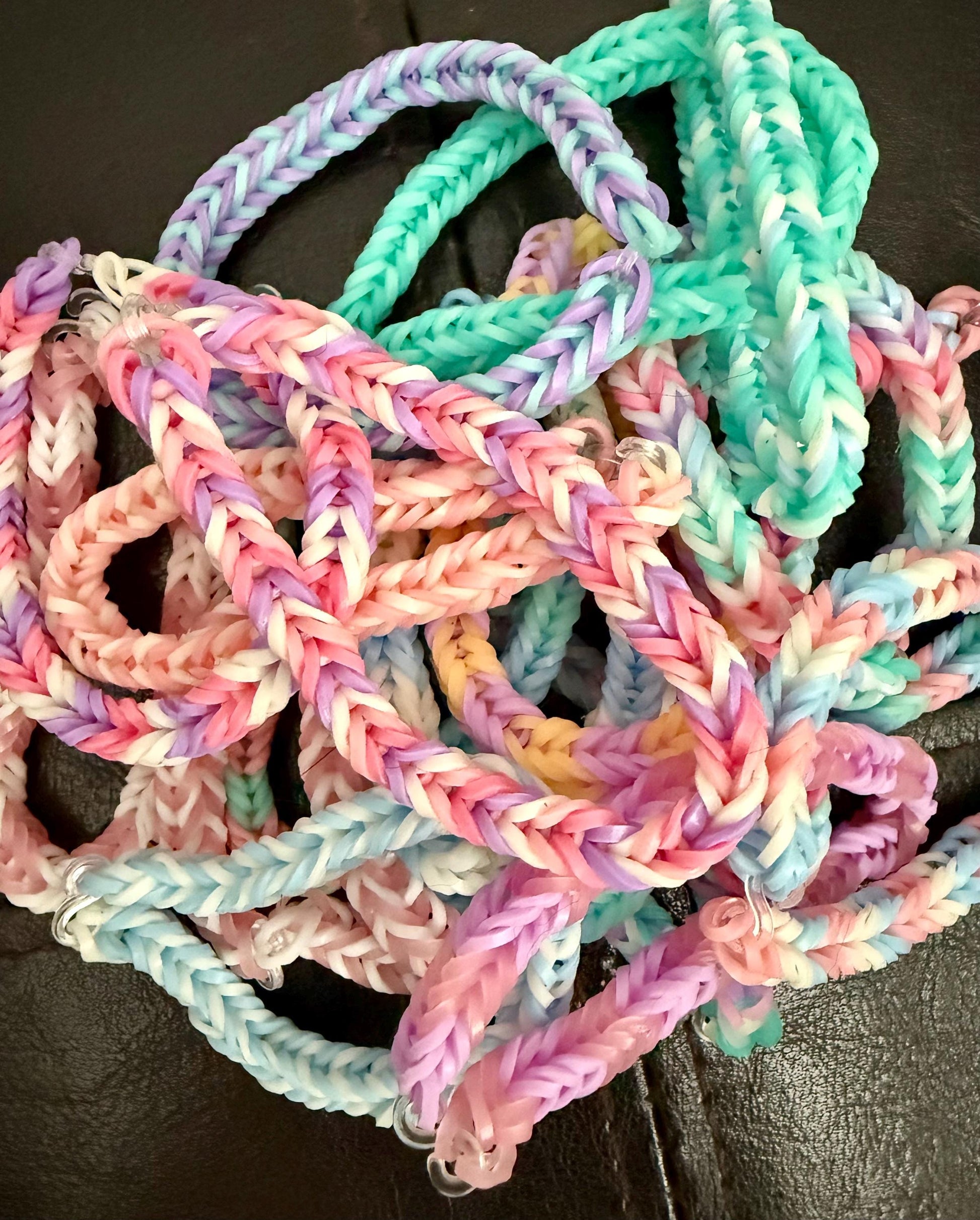 Pastel Fishtail Friendship Bracelet Grab Bag – Set of 5