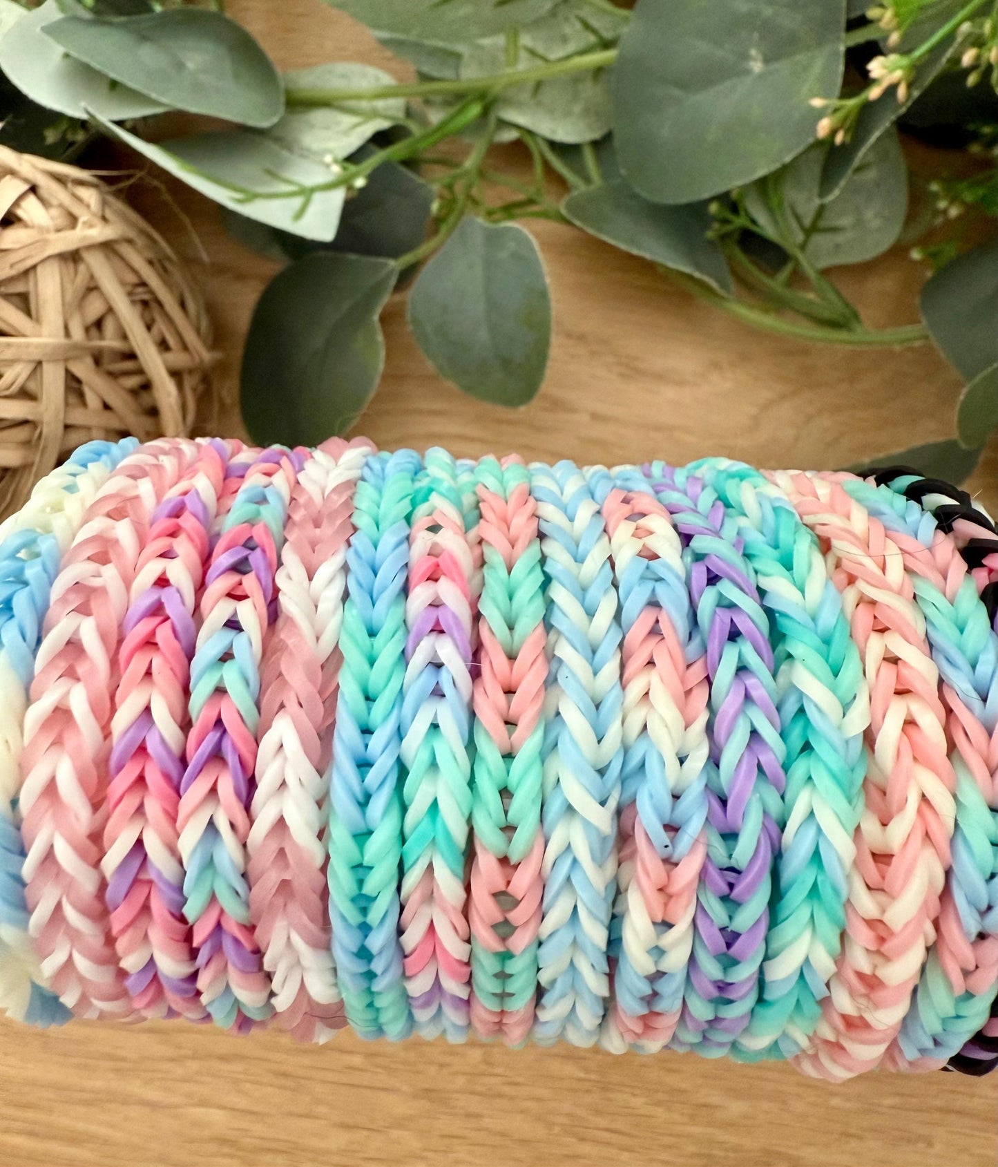 Pastel Fishtail Friendship Bracelet Grab Bag – Set of 5