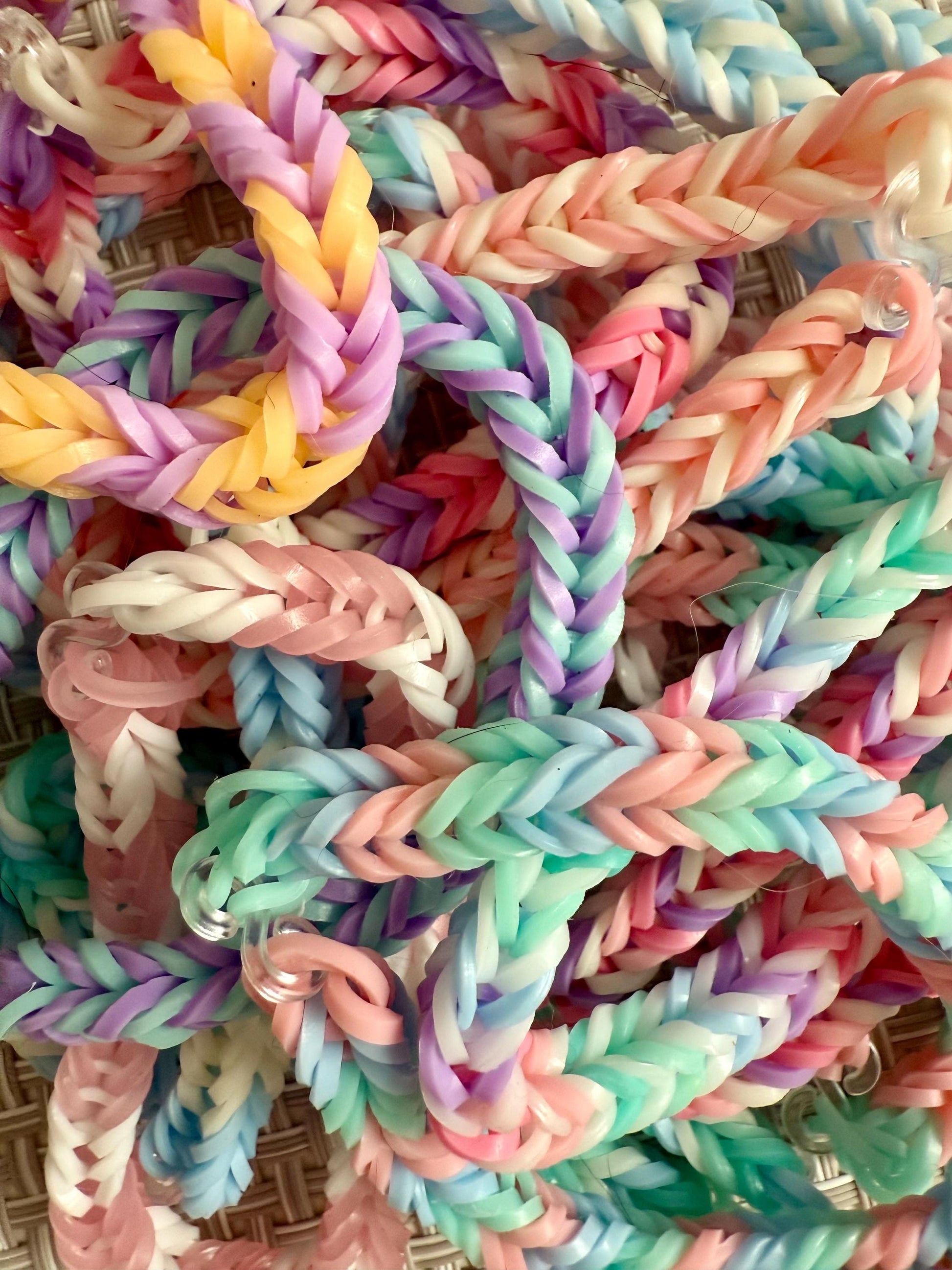 Pastel Fishtail Friendship Bracelet Grab Bag – Set of 5