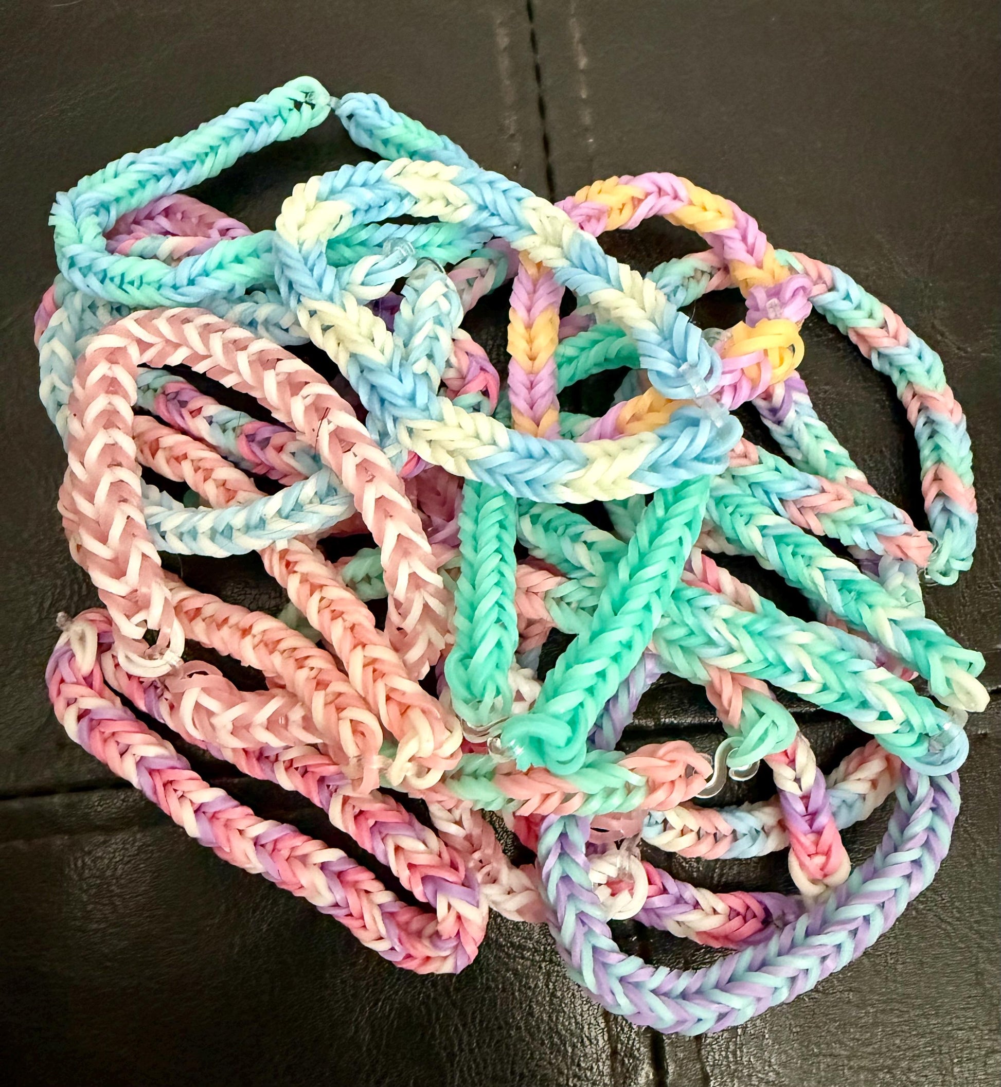 Pastel Fishtail Friendship Bracelet Grab Bag – Set of 5