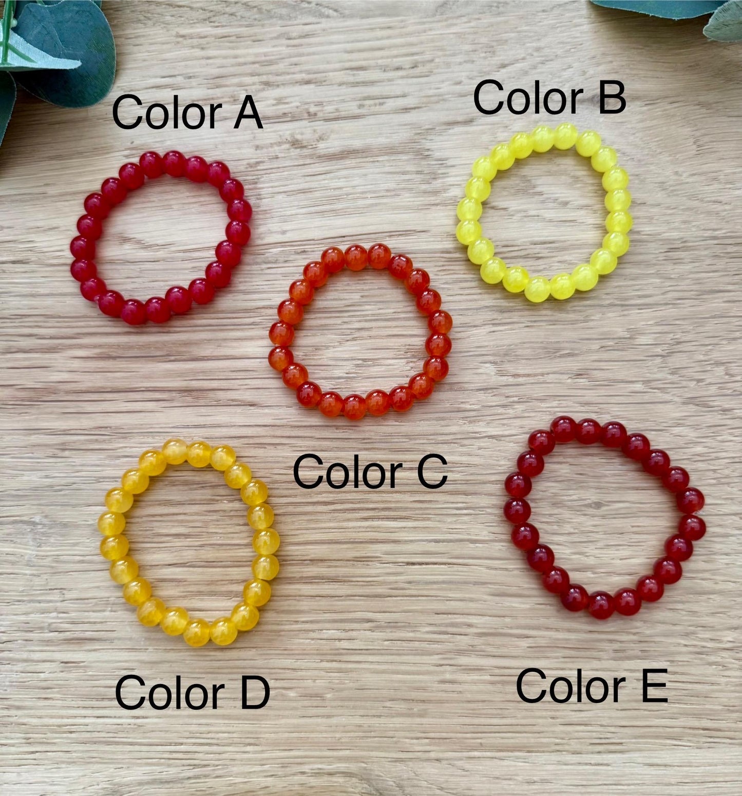 Autumn Glass Bracelet – Handmade Beaded Bracelets with 14k Gold Filled Spacers