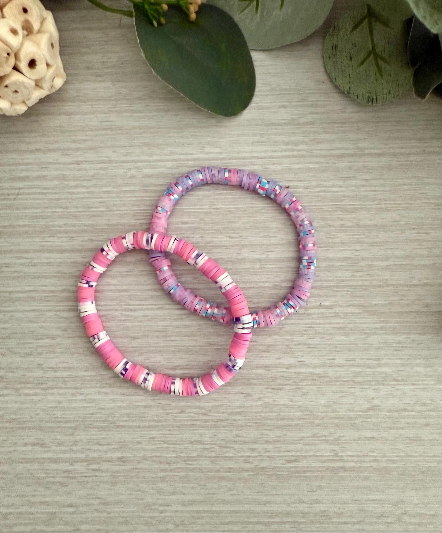 Sunshine Style: Vibrant Heishi Bead Bracelet Set