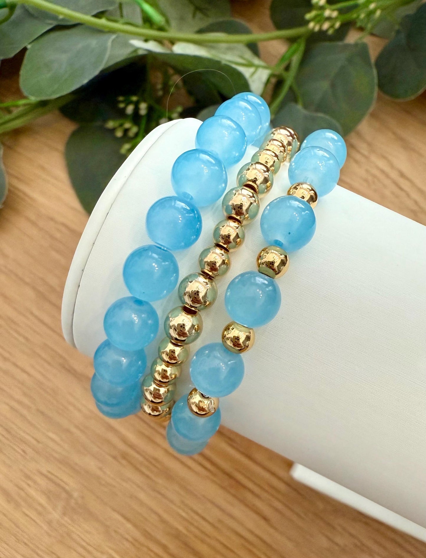 Grab Your Perfect Fit: “It’s the Blues” Glass Bracelets - Collection - Various Styles and Designs