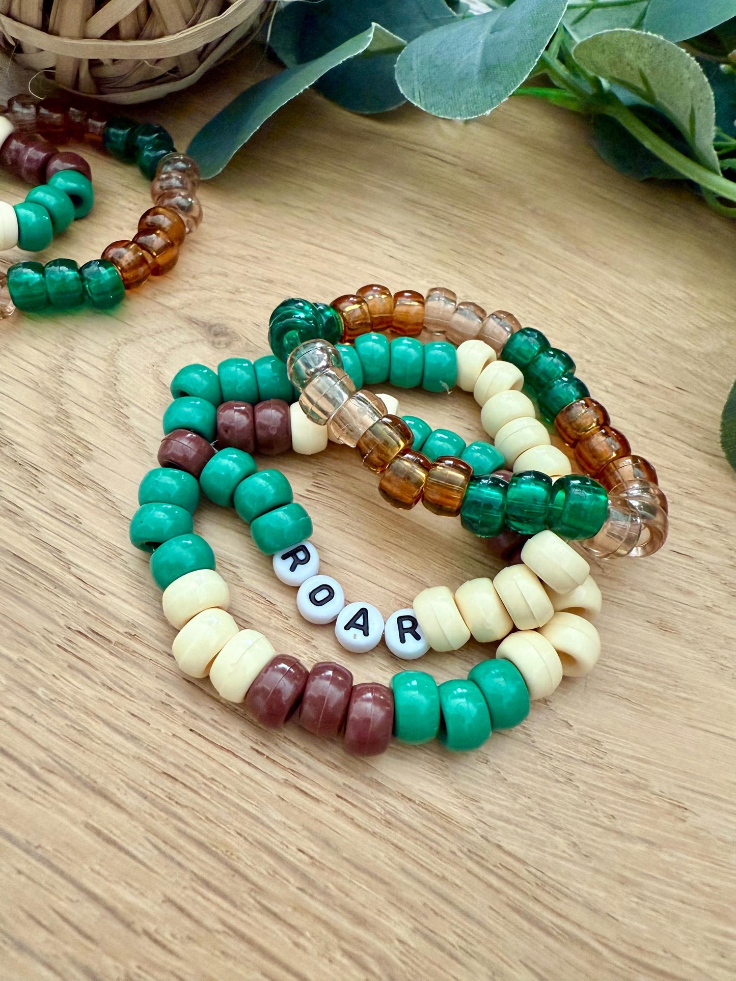 Stackable Beaded Bracelets - Roar