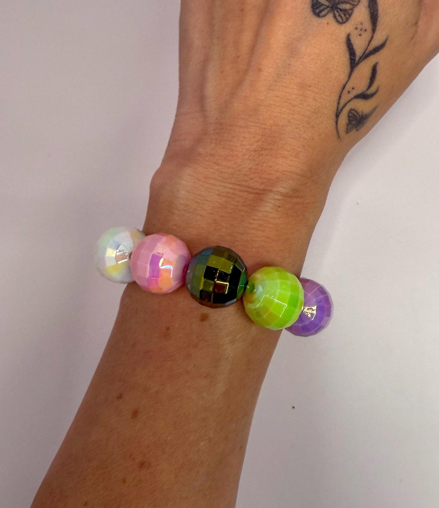 Dance Party Ready: Stretchy Disco Ball Bracelet