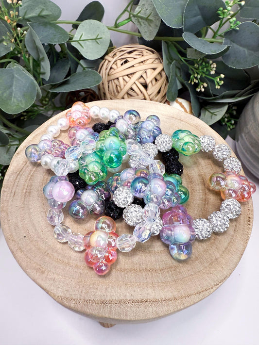 Cloud Vibes: Trendy Bracelets for Every Mood - Stretchy, No Clasp Design