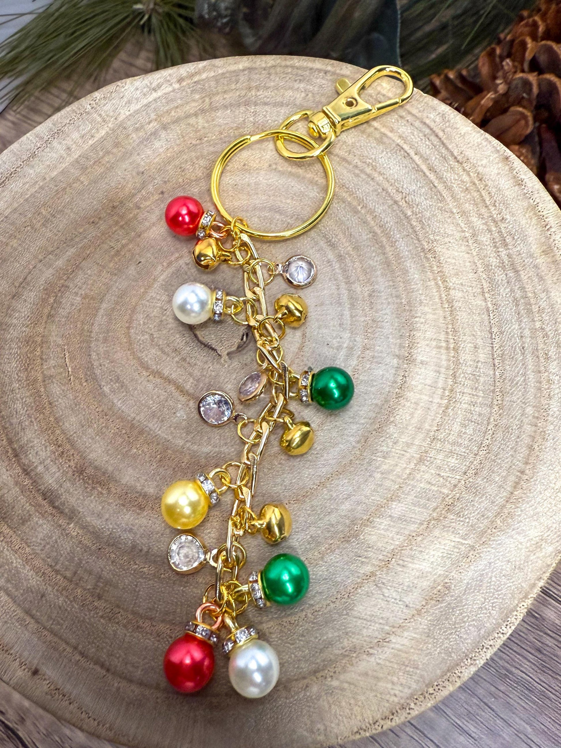 Joy Peace & Hope Assorted Holiday Charm Keychains