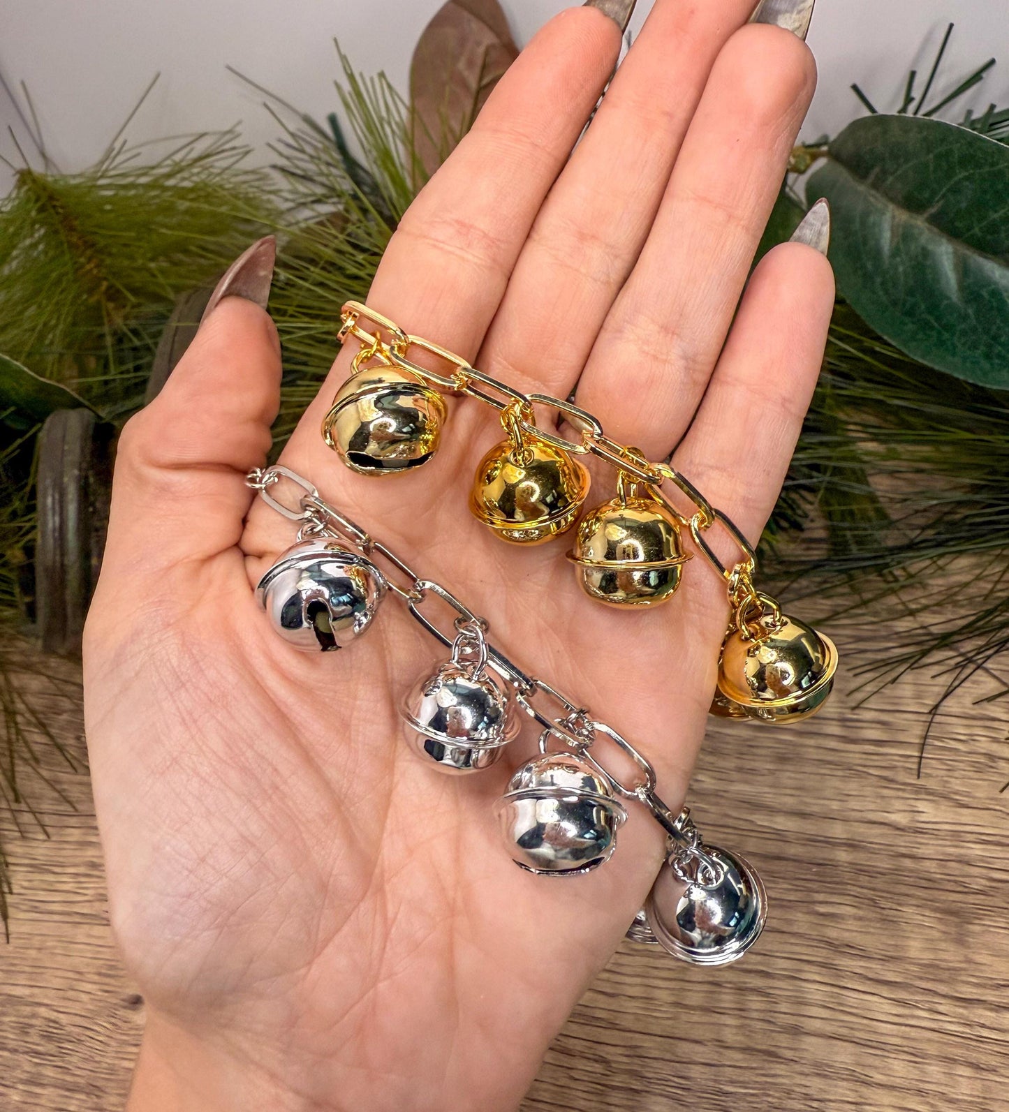 Jingle All the Way: Festive Gold & Silver Bracelets!