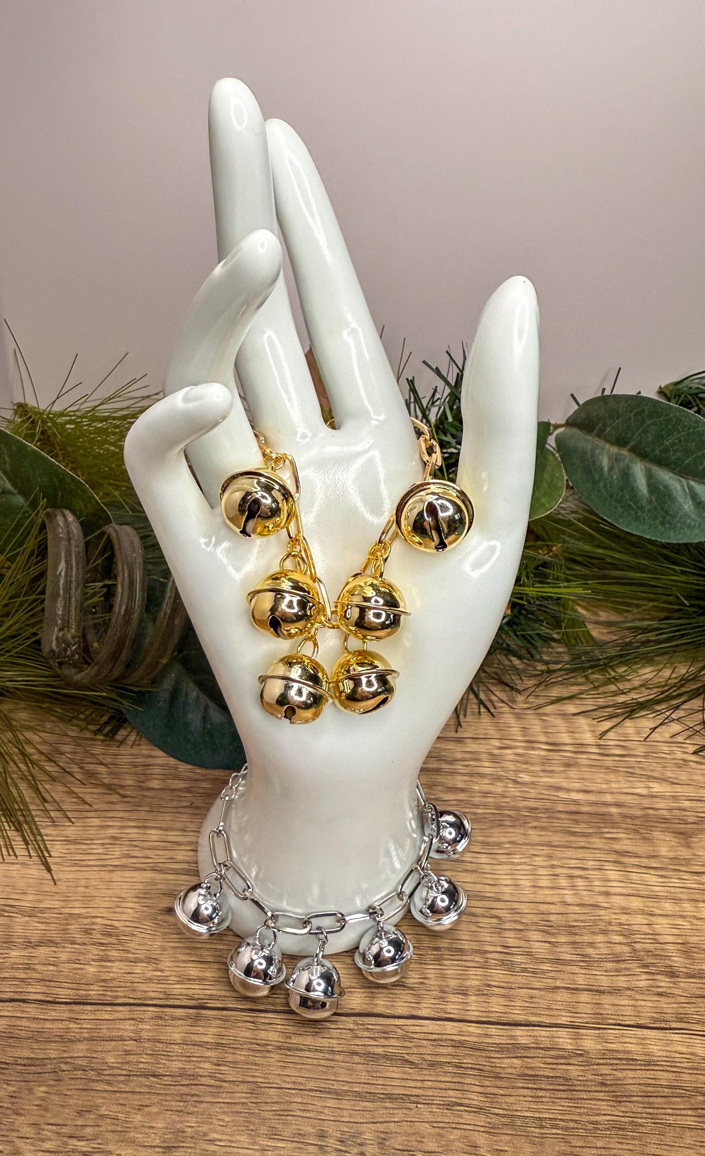 Jingle All the Way: Festive Gold & Silver Bracelets!