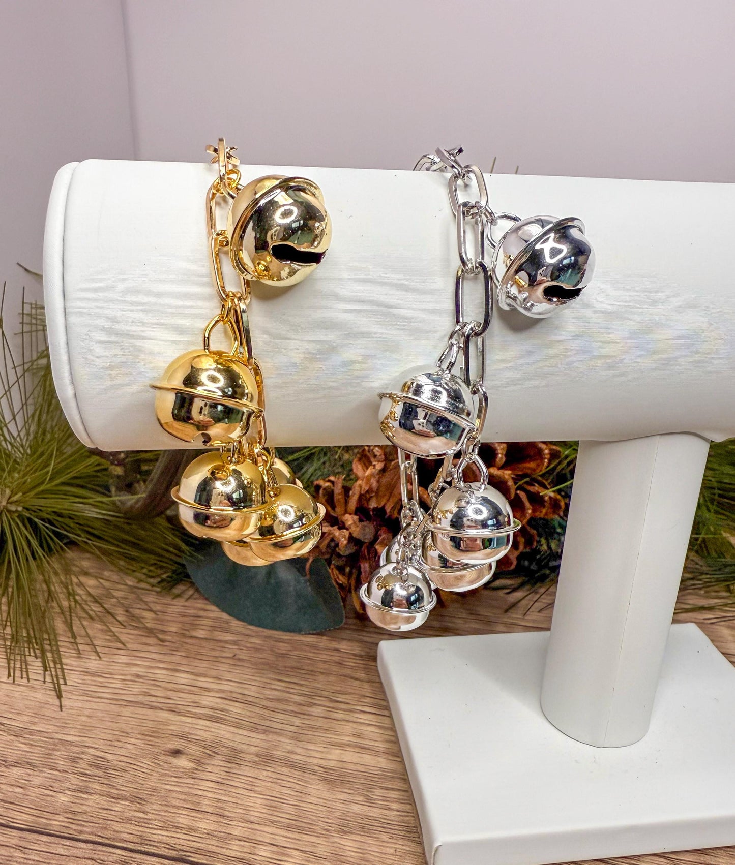 Jingle All the Way: Festive Gold & Silver Bracelets!