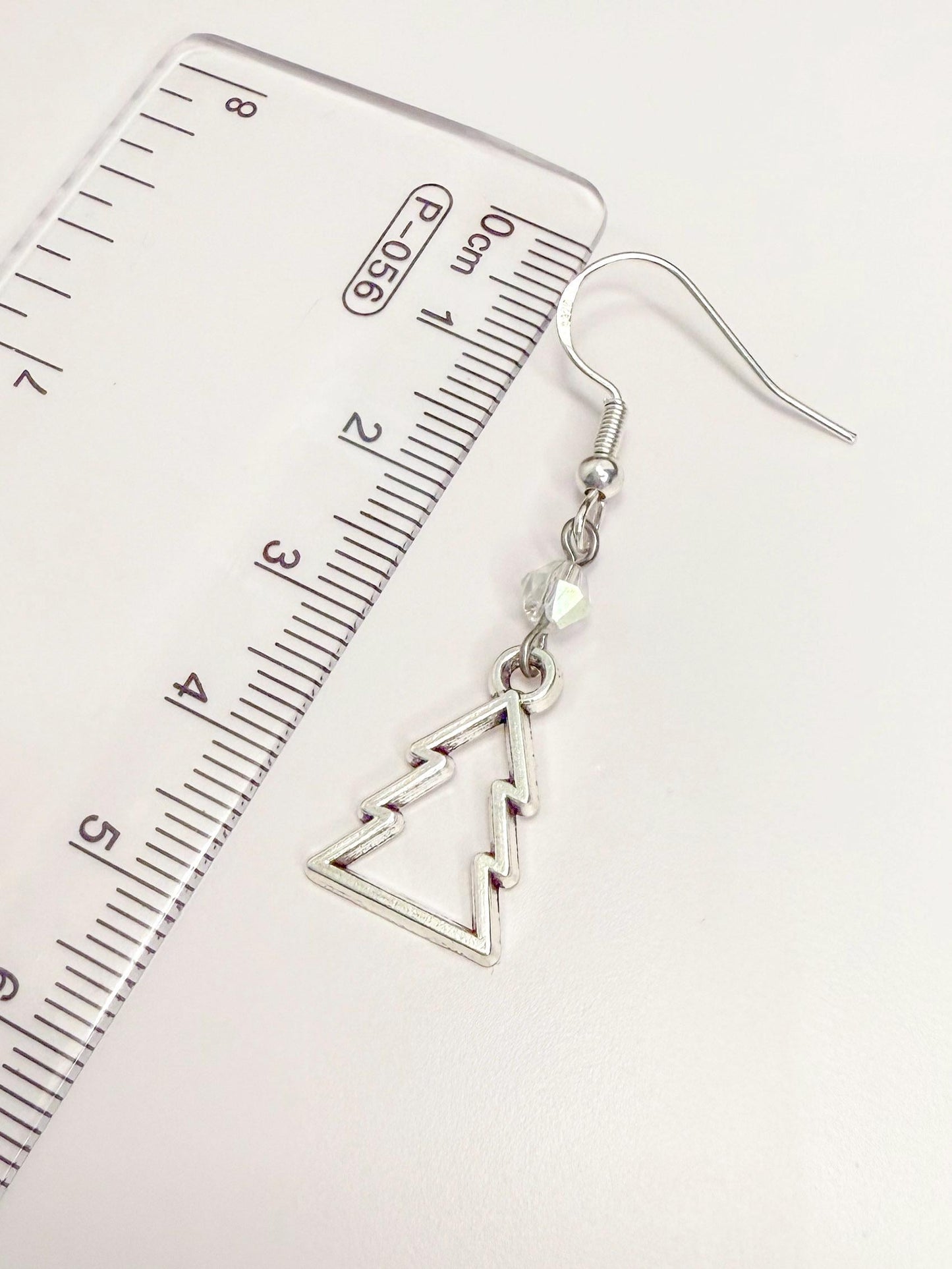 Sparkling Sterling Silver Christmas Tree Earrings for Festive Cheer