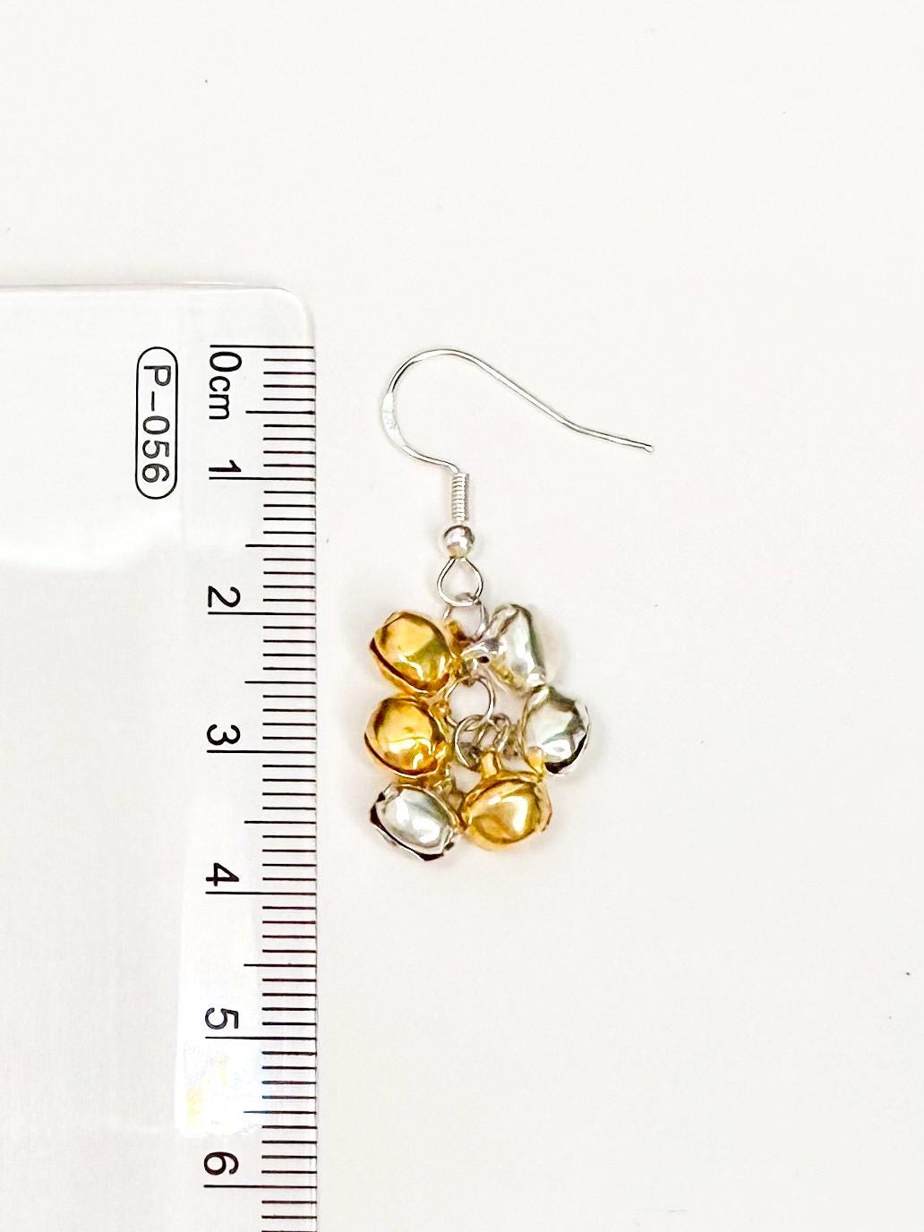 Festive Flair: Gold & Silver Jingle Bell Earrings