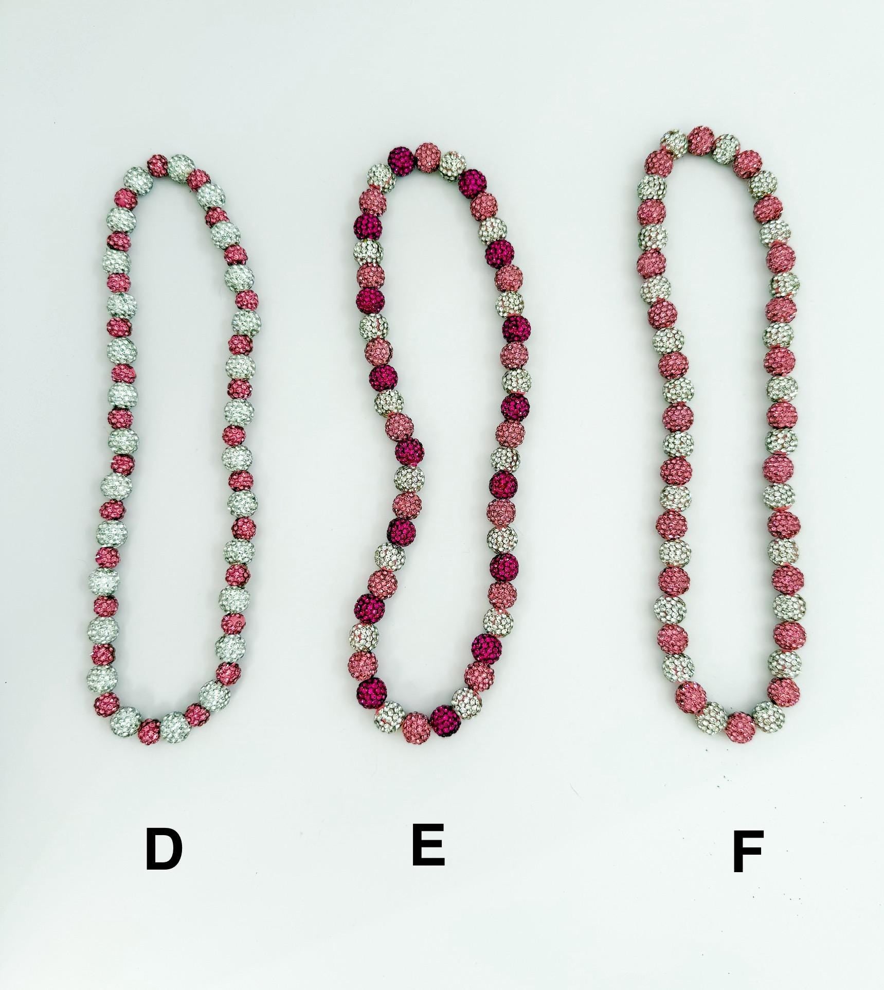 Pretty in Pink: Heart Rhinestone Necklace Collection