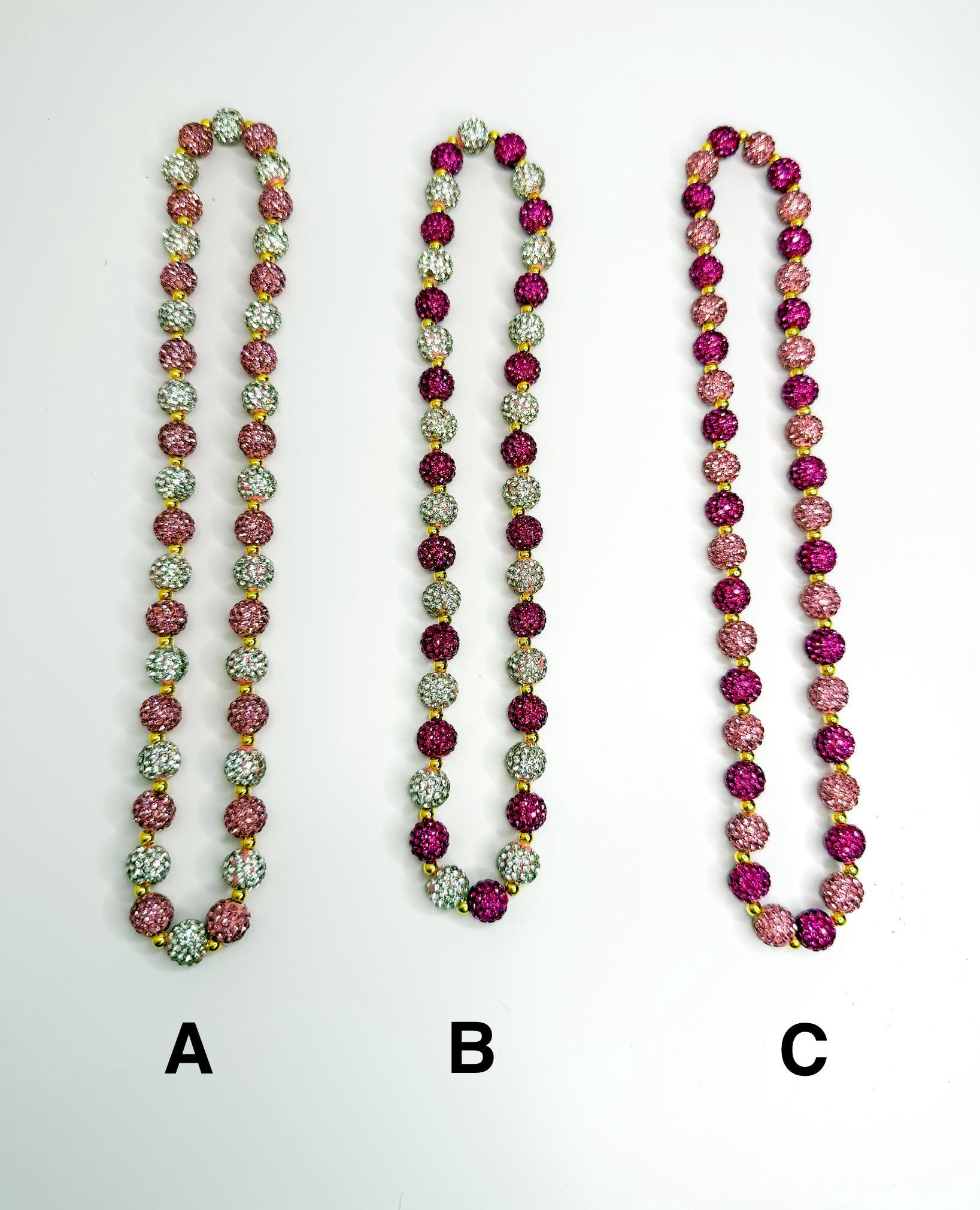 Pretty in Pink: Heart Rhinestone Necklace Collection