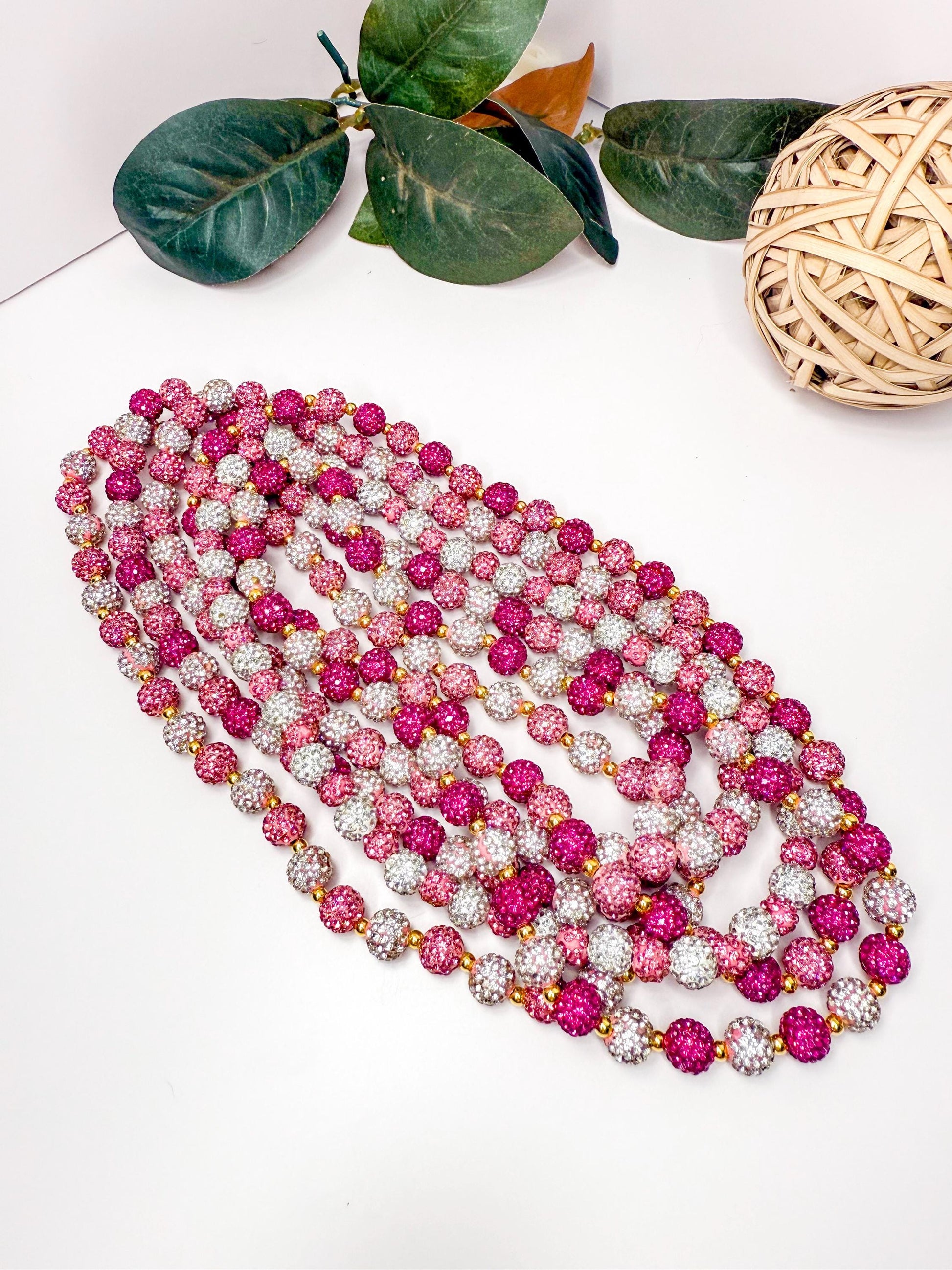 Pretty in Pink: Heart Rhinestone Necklace Collection