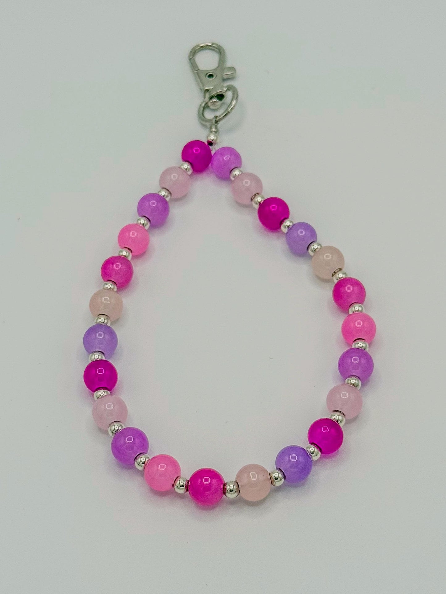 Colorful Glass Beaded Phone Straps: Fun & Functional! - Various Colors - Wristlet/Bag/Keychain