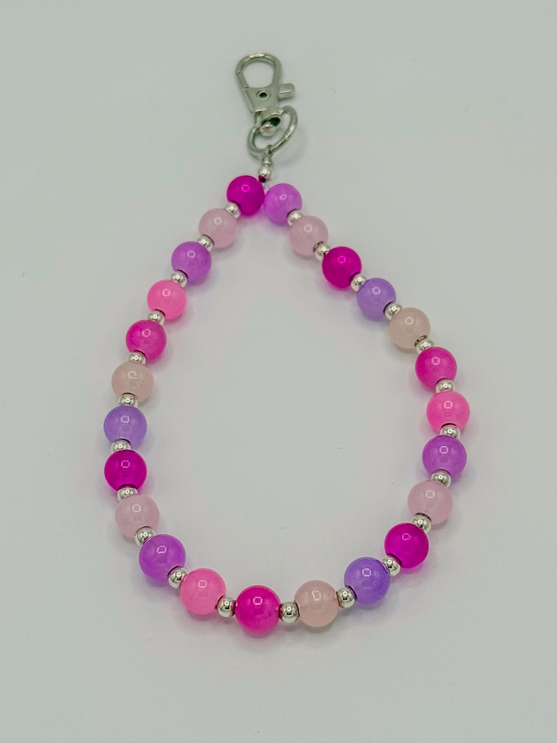 Colorful Glass Beaded Phone Straps: Fun & Functional! - Various Colors - Wristlet/Bag/Keychain