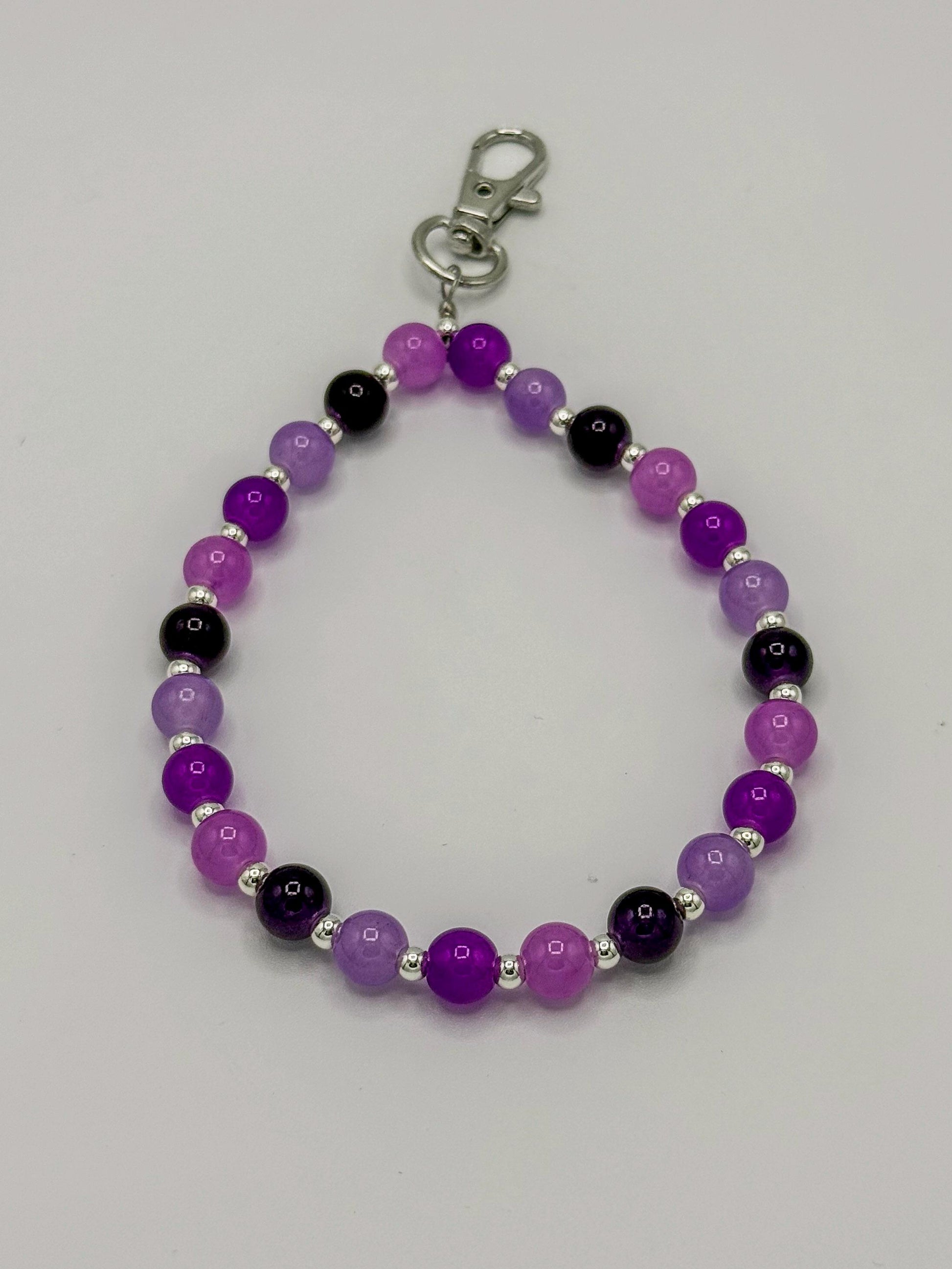 Colorful Glass Beaded Phone Straps: Fun & Functional! - Various Colors - Wristlet/Bag/Keychain