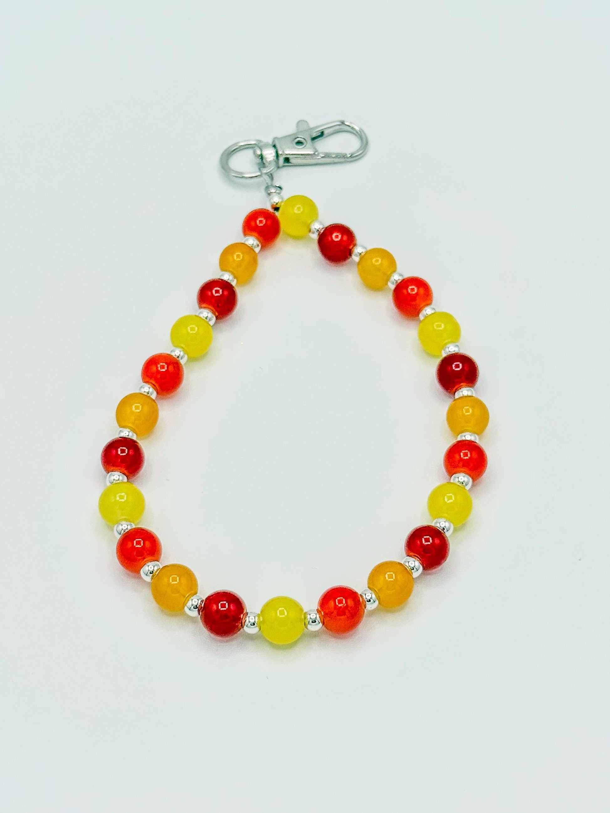 Colorful Glass Beaded Phone Straps: Fun & Functional! - Various Colors - Wristlet/Bag/Keychain