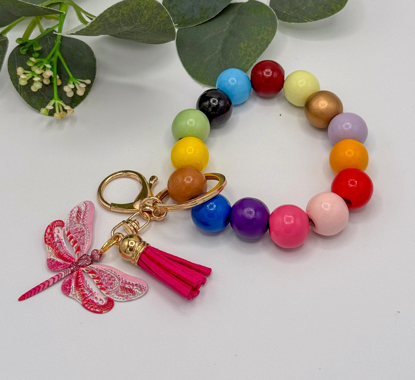 Dragonfly Stretchy Keychain Wristlets