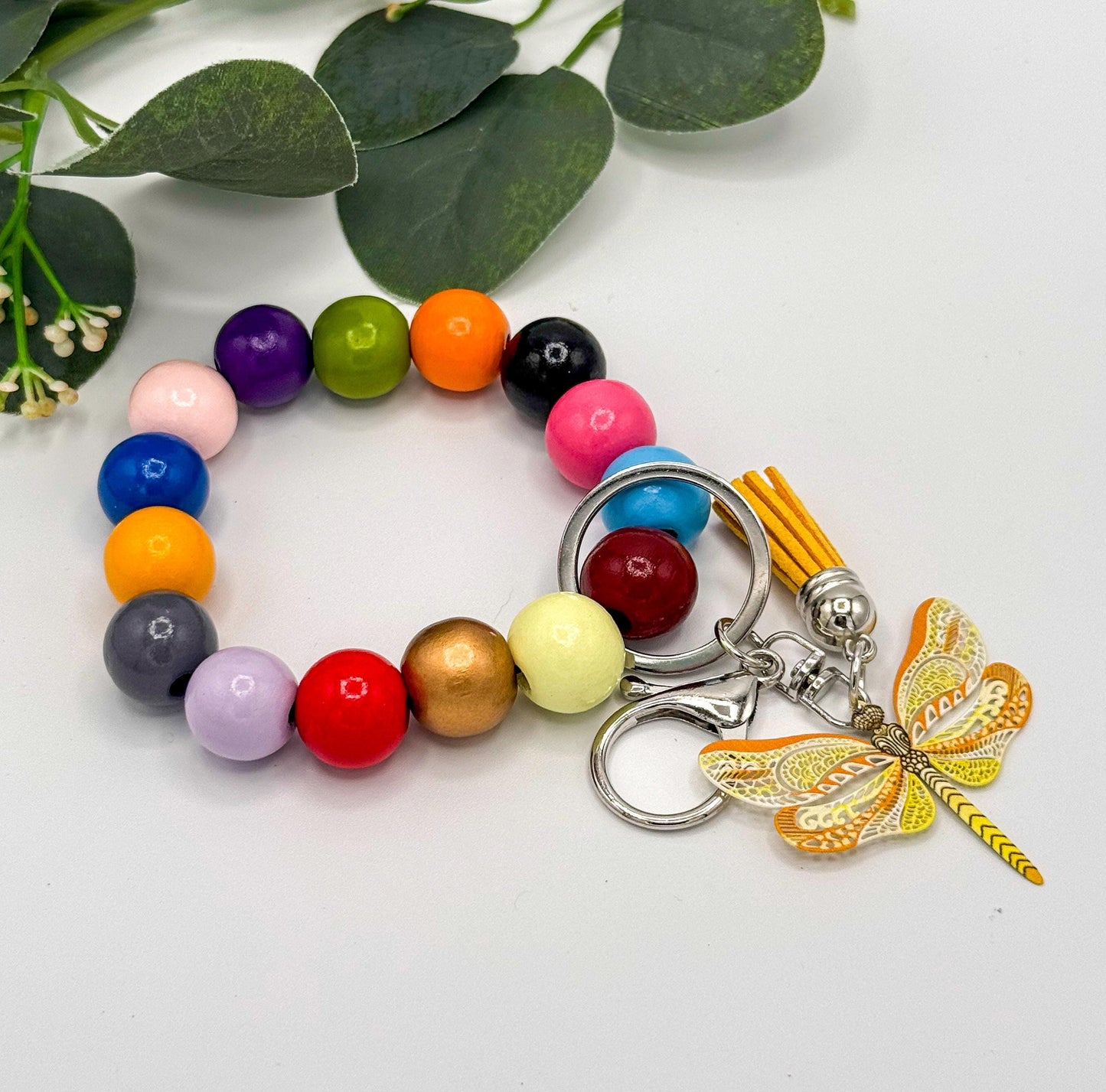 Dragonfly Stretchy Keychain Wristlets