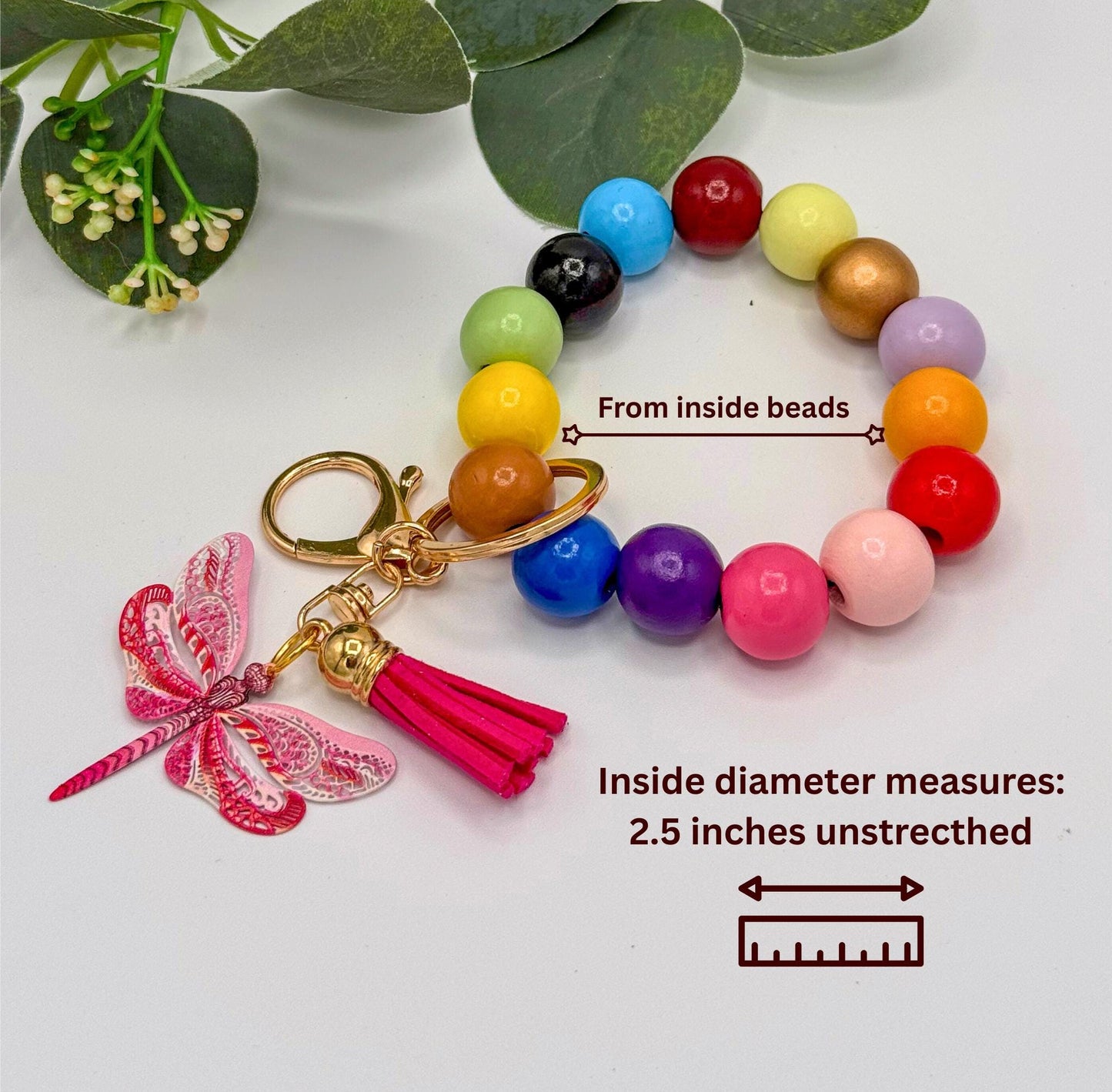 Dragonfly Stretchy Keychain Wristlets