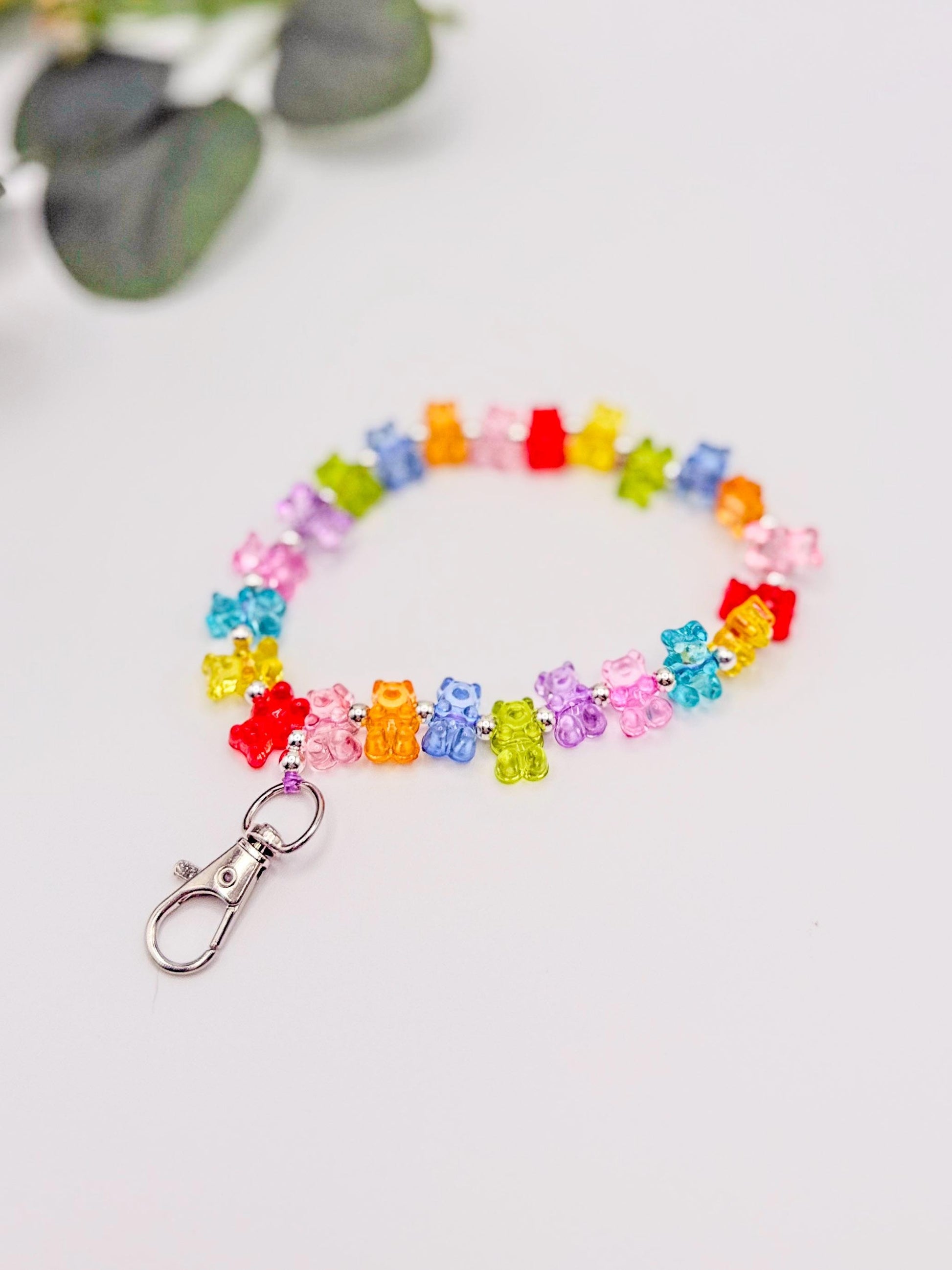 Gummy Bear Beaded Phone Wristlet
