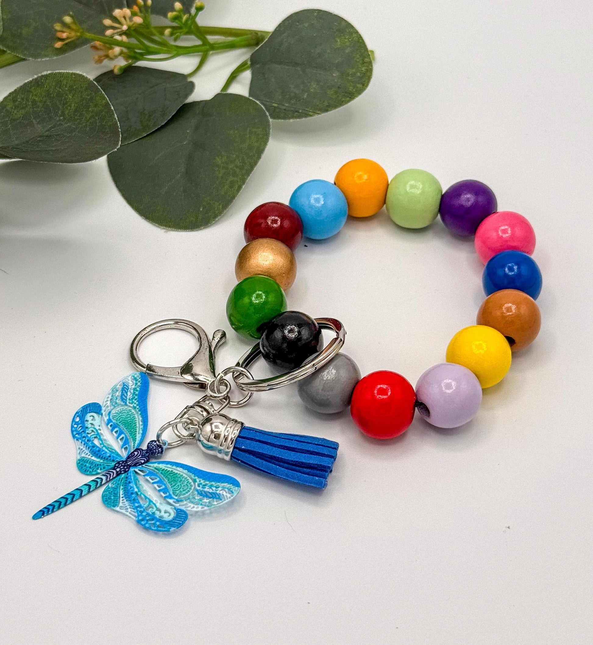 Dragonfly Stretchy Keychain Wristlets