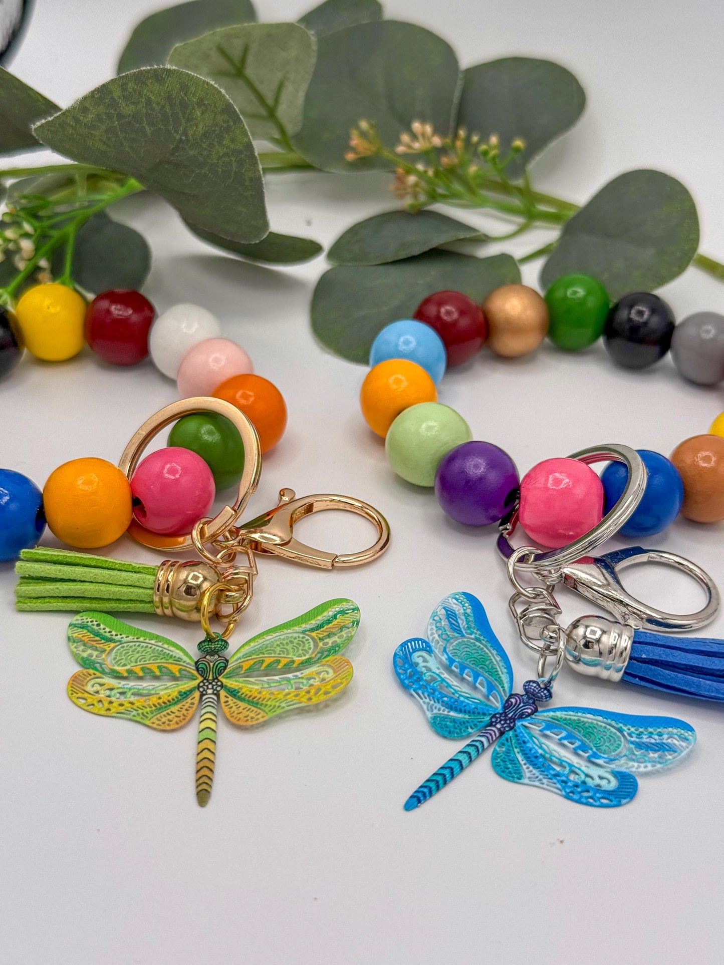 Dragonfly Stretchy Keychain Wristlets