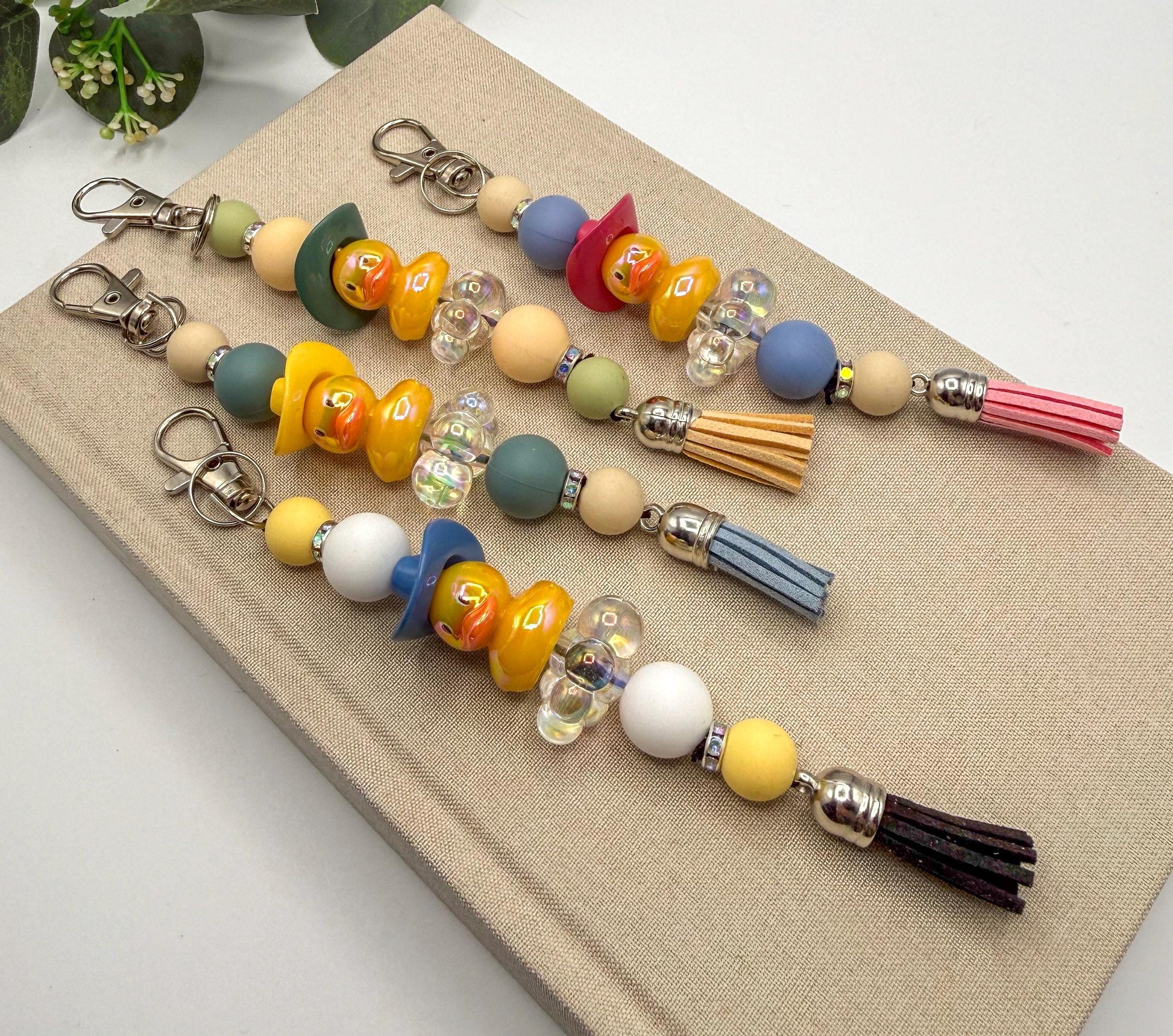 Cowboy Rubber Duck Keychain
