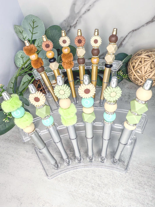 Flower Power: Quirky Pens with Beads and Bling