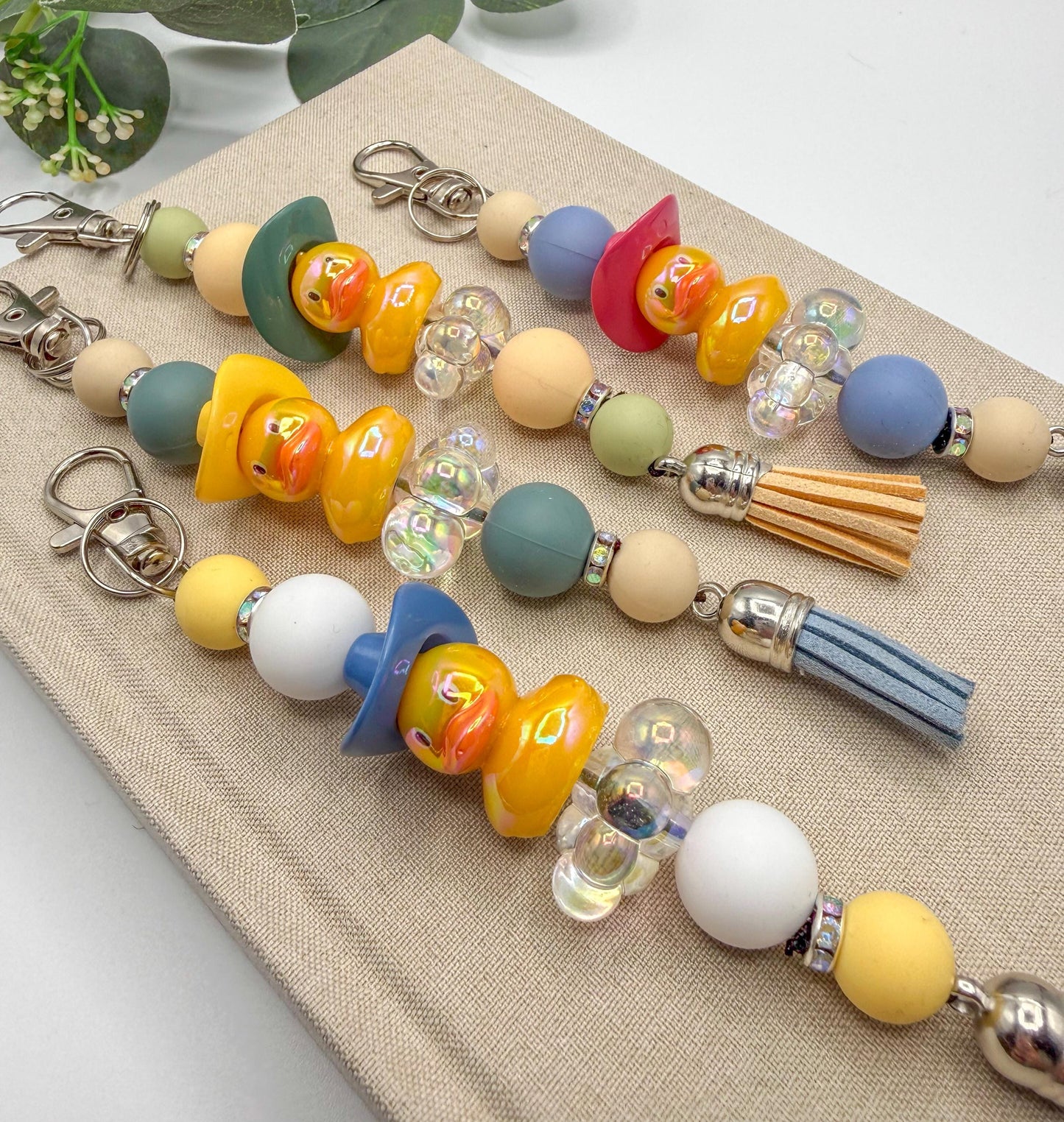 Cowboy Rubber Duck Keychain