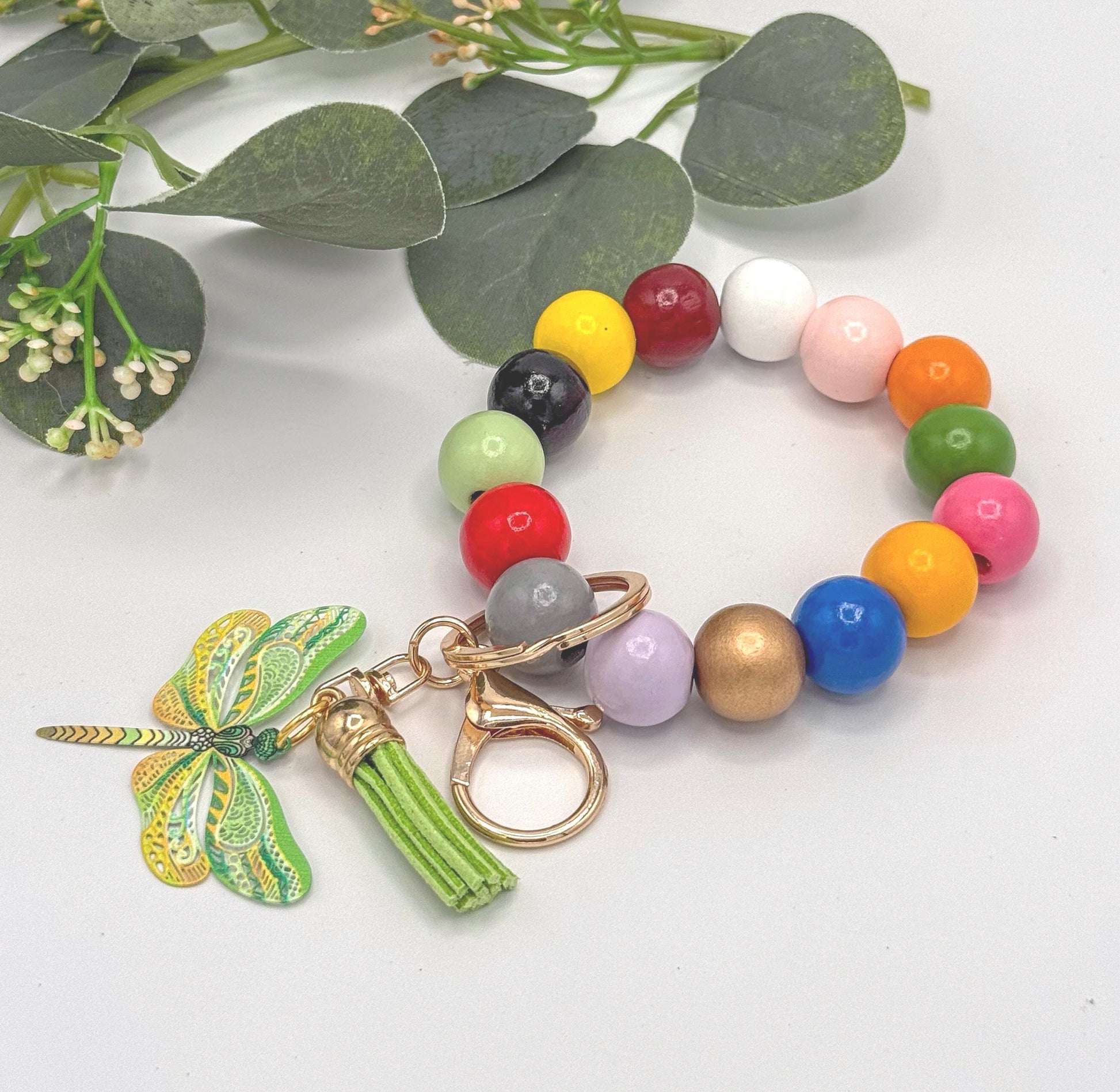 Dragonfly Stretchy Keychain Wristlets