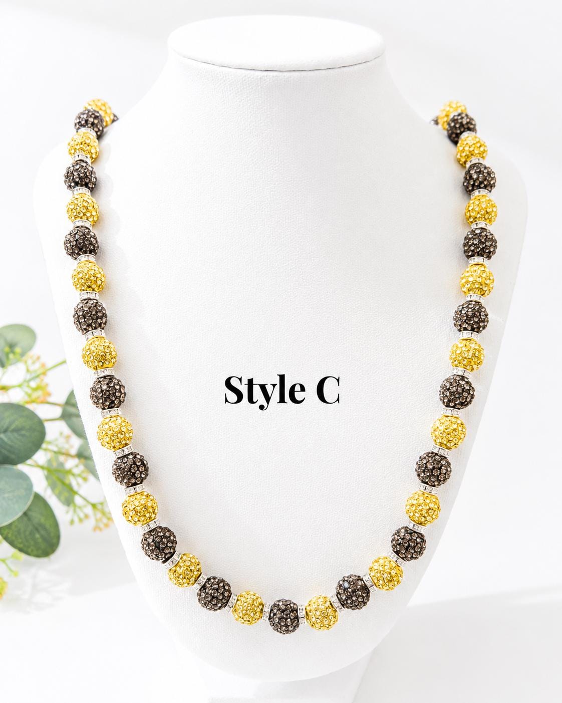 Gold/Silver/Dark Silver Rhinestone Necklaces