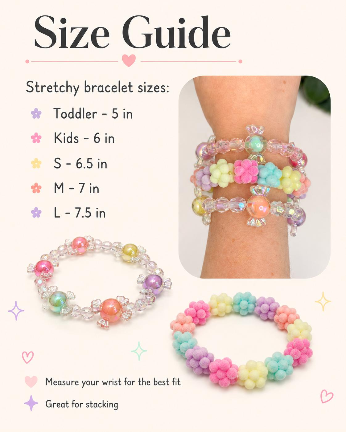 Candy Pastel Bead Bracelet