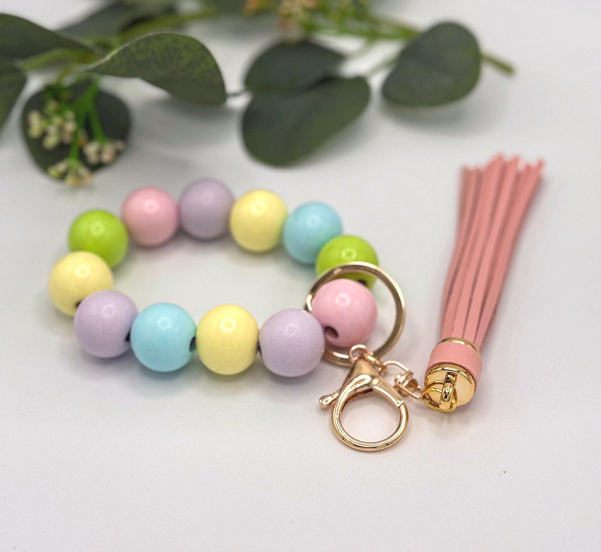Pastel Spring Stretchy Keychain Wristlets