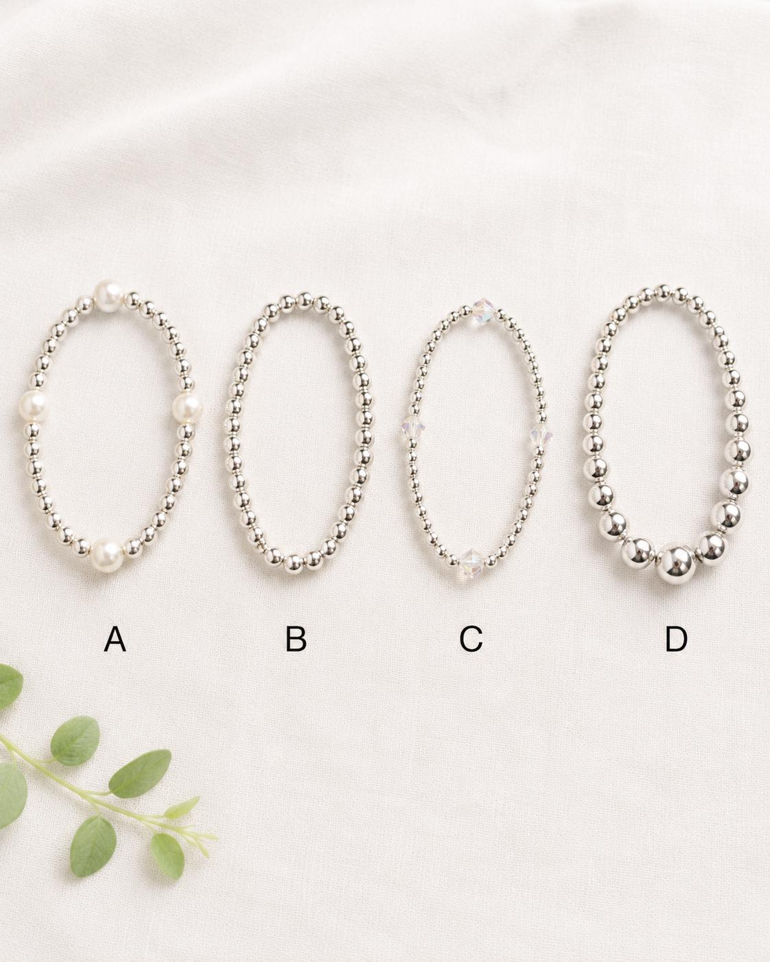 Sterling Silver (925) Filled Stacking Bracelets