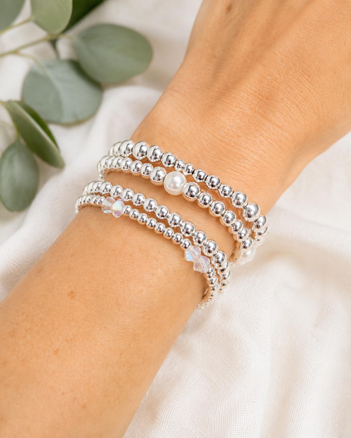 Sterling Silver (925) Filled Stacking Bracelets