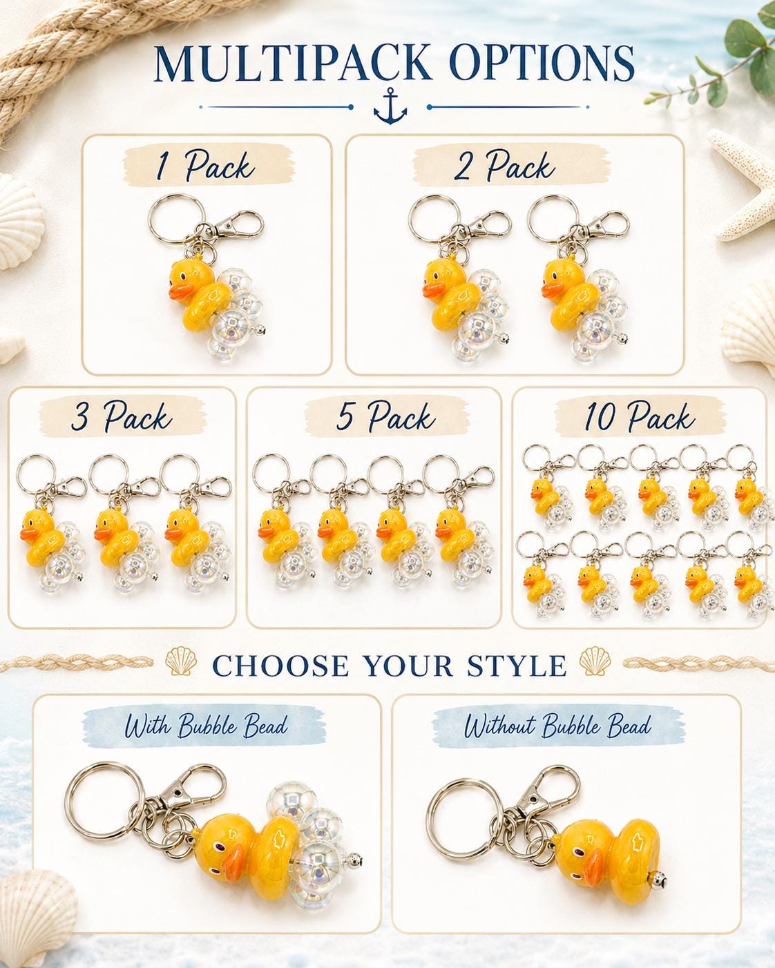 Cruising Duck Keychains