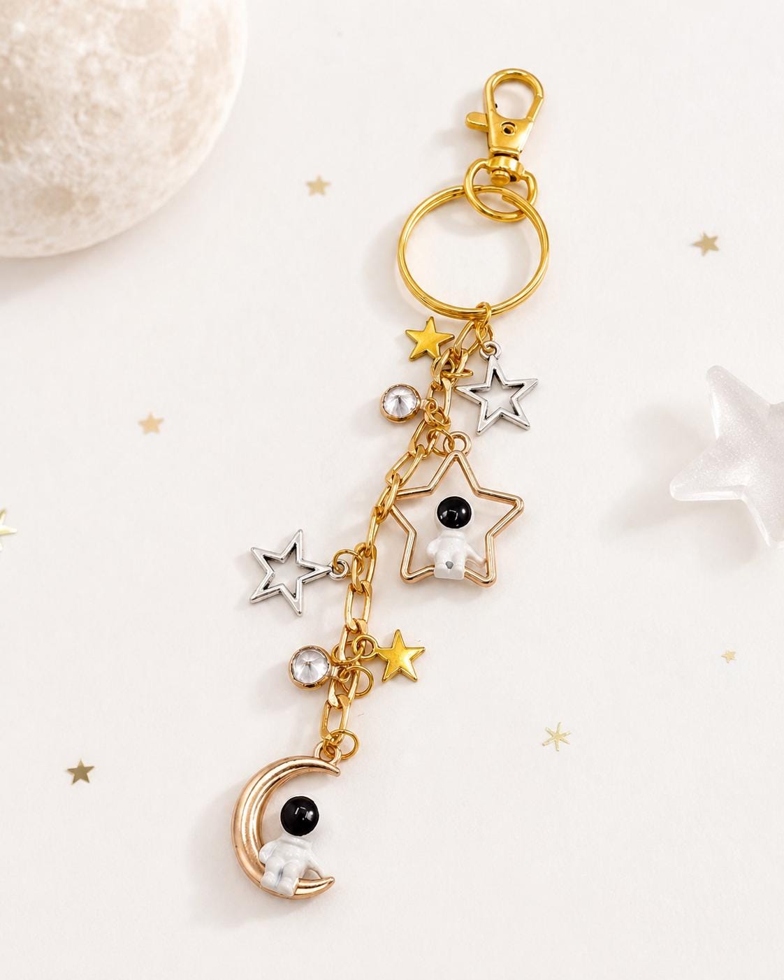 Stellar Explorer Keychain- Astronaut