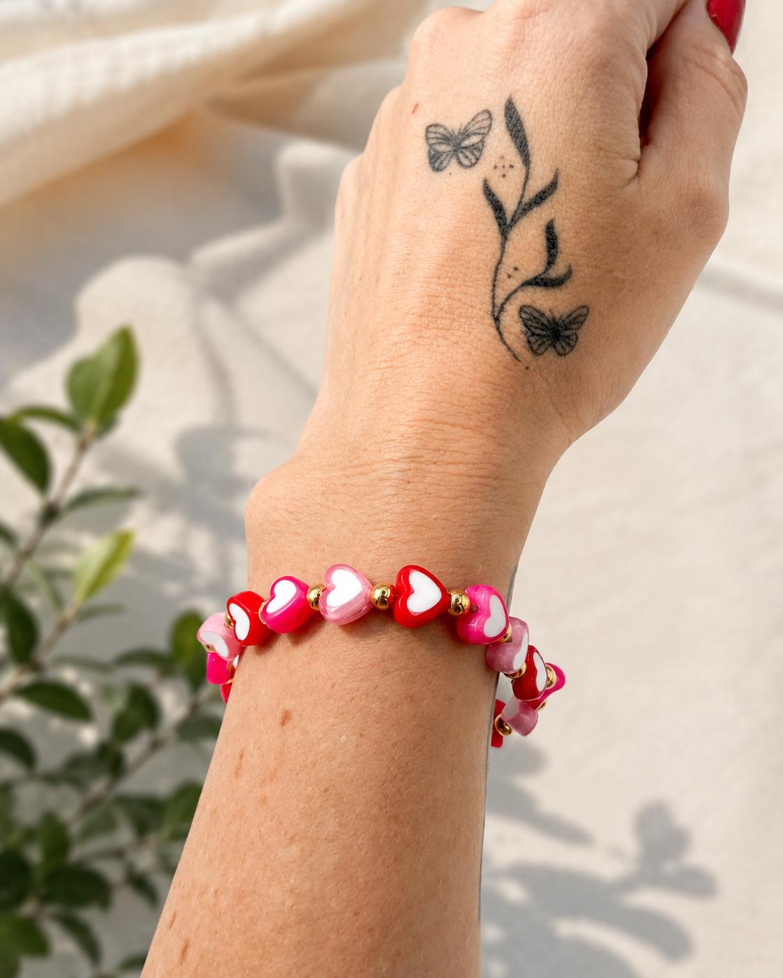 Sweet Heart Beaded Bracelets