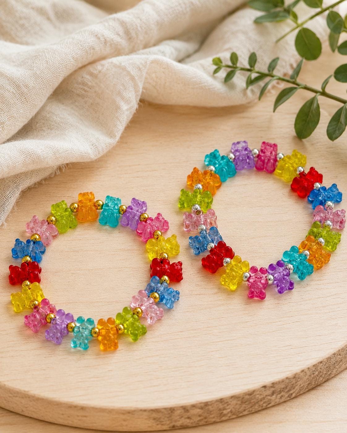 Gummy Bear Beaded Bracelets