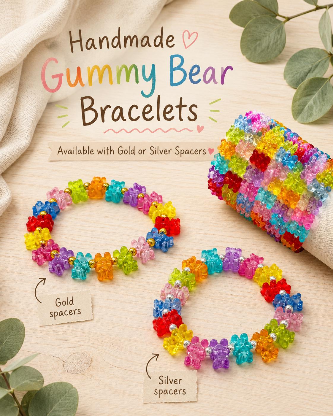 Gummy Bear Beaded Bracelets