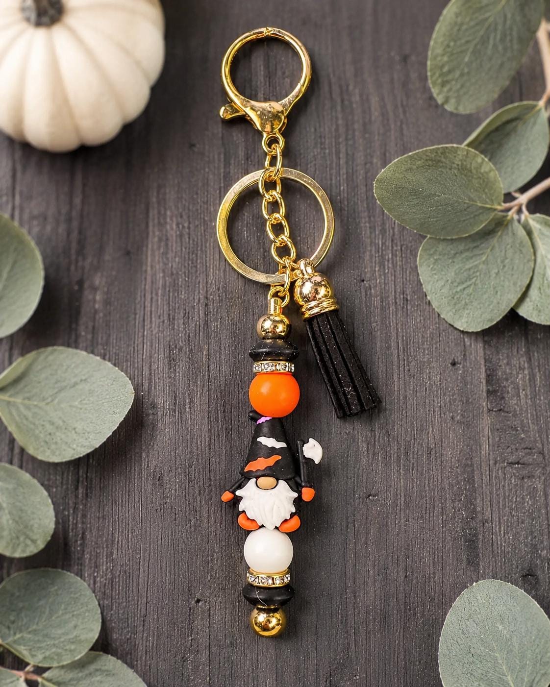 Halloween Gnome Keychain