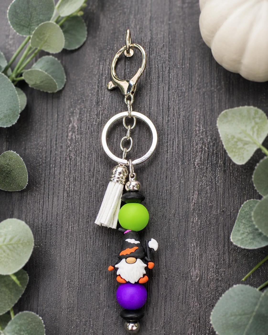 Halloween Gnome Keychain