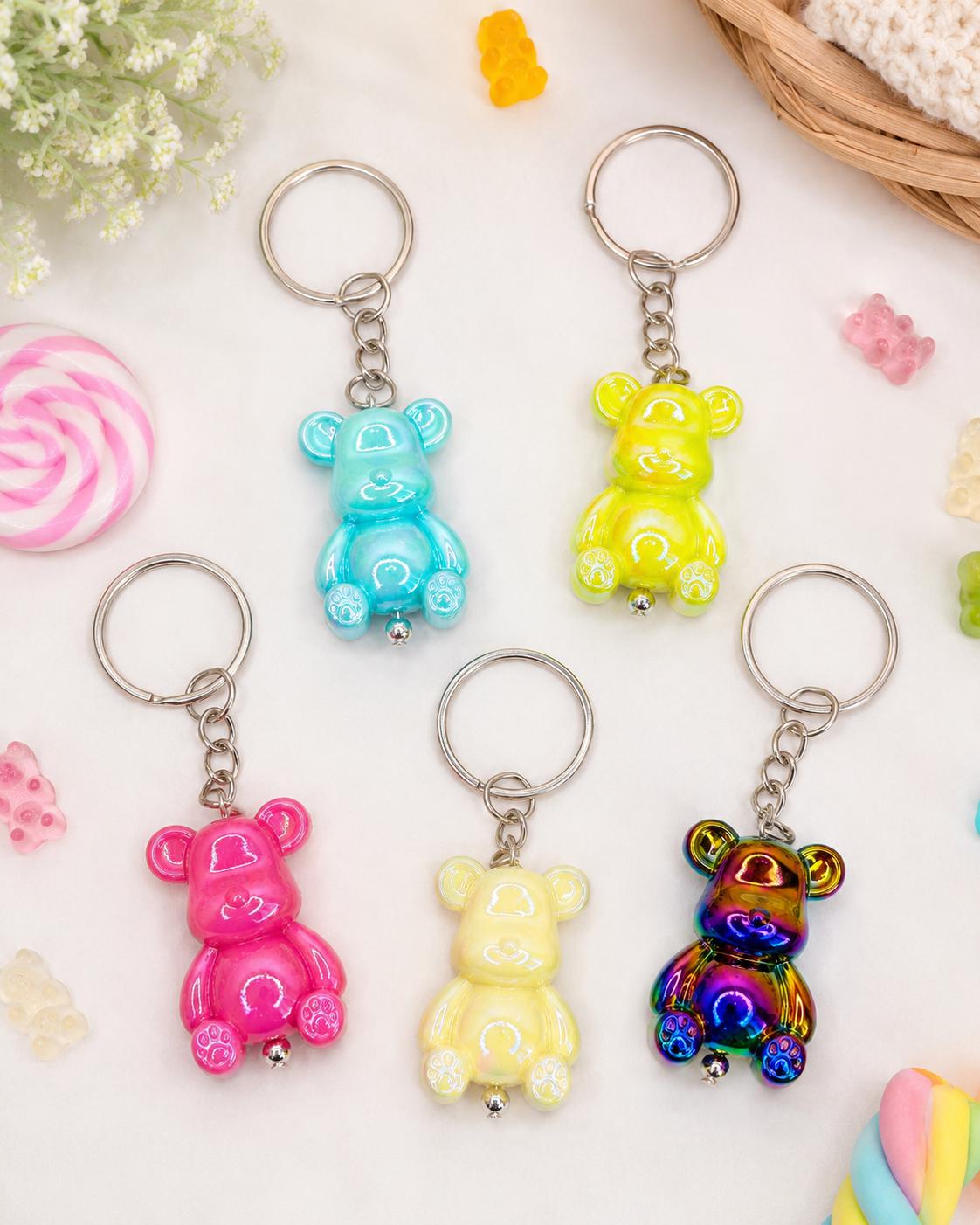 Playful Gummy Bear Keychain