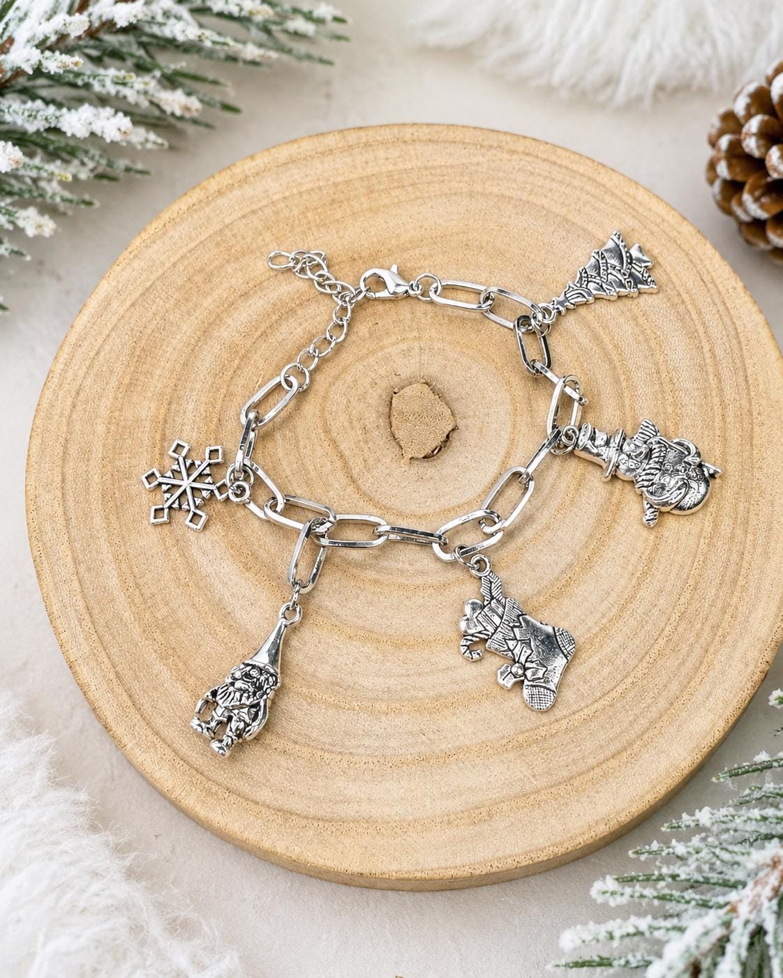 Colorful Snowflake Charm Bracelets