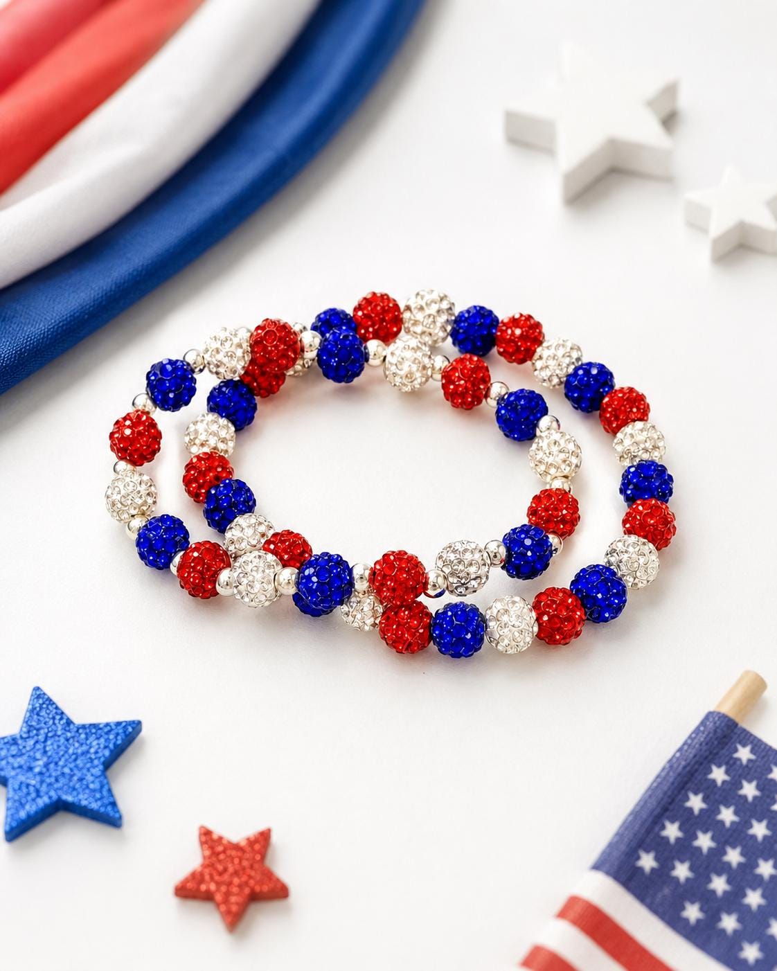 Red White Blue Bracelet